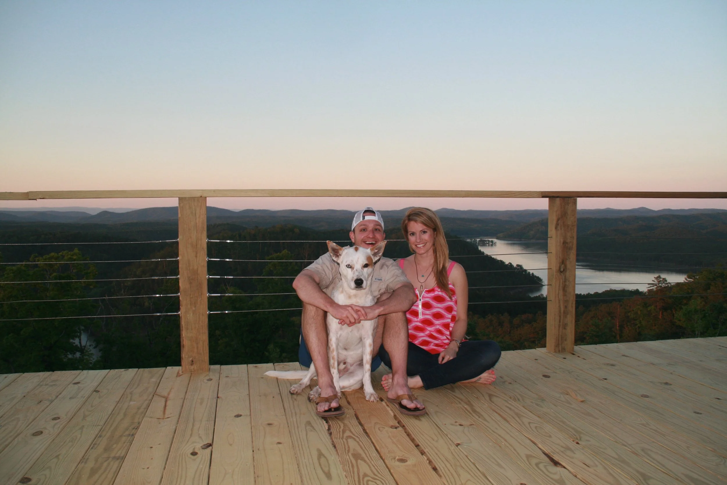Broken Bow, Oklahoma with pup Wilson