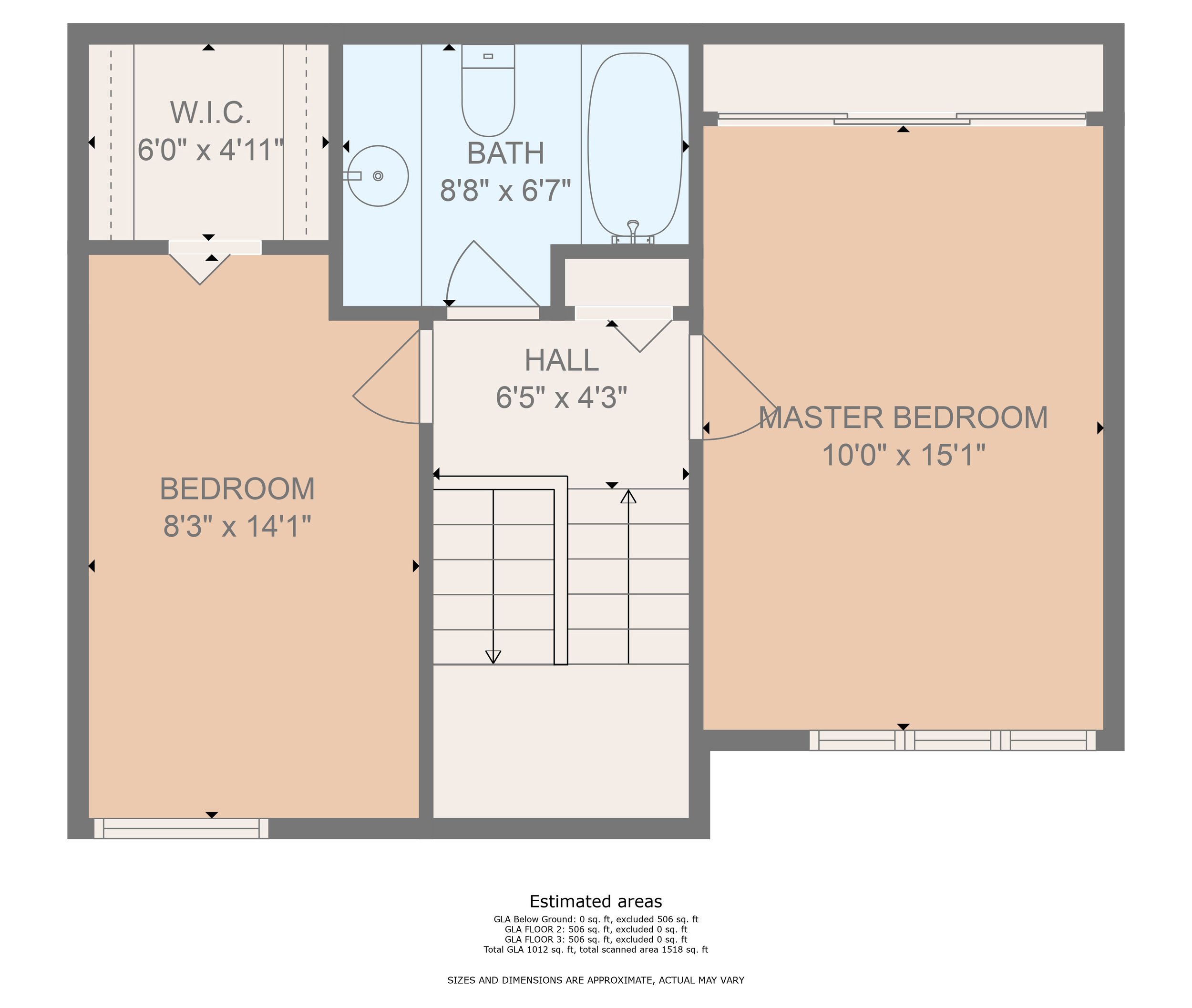 Detailed family home floor plan with room dimensions