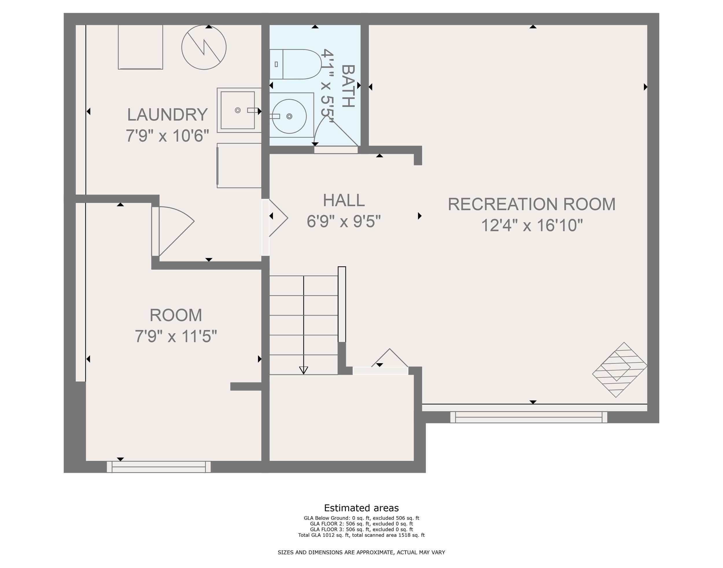 Professional real estate floor plan prepared for property marketing