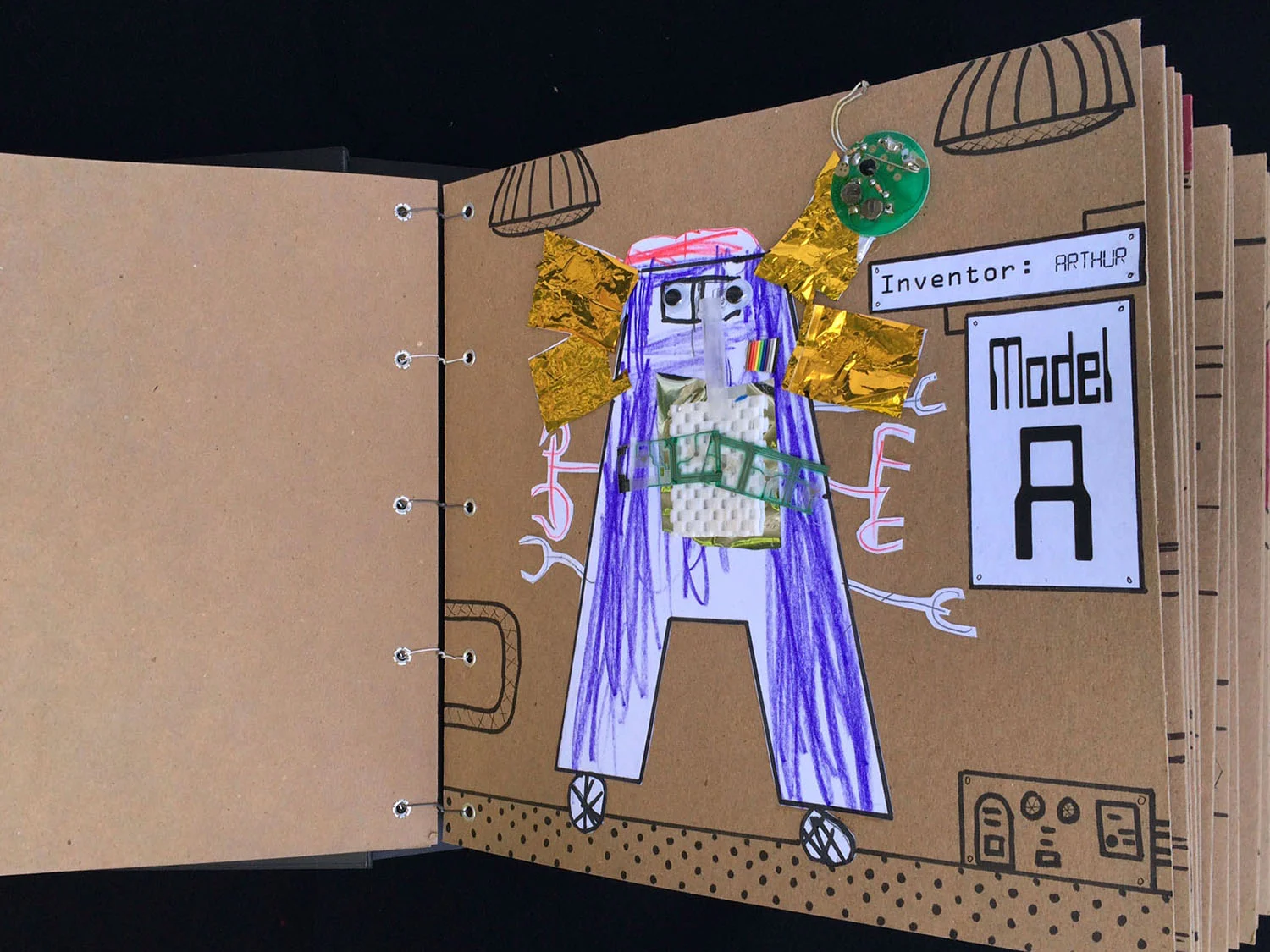 Alphabet-o-Bots page "A"