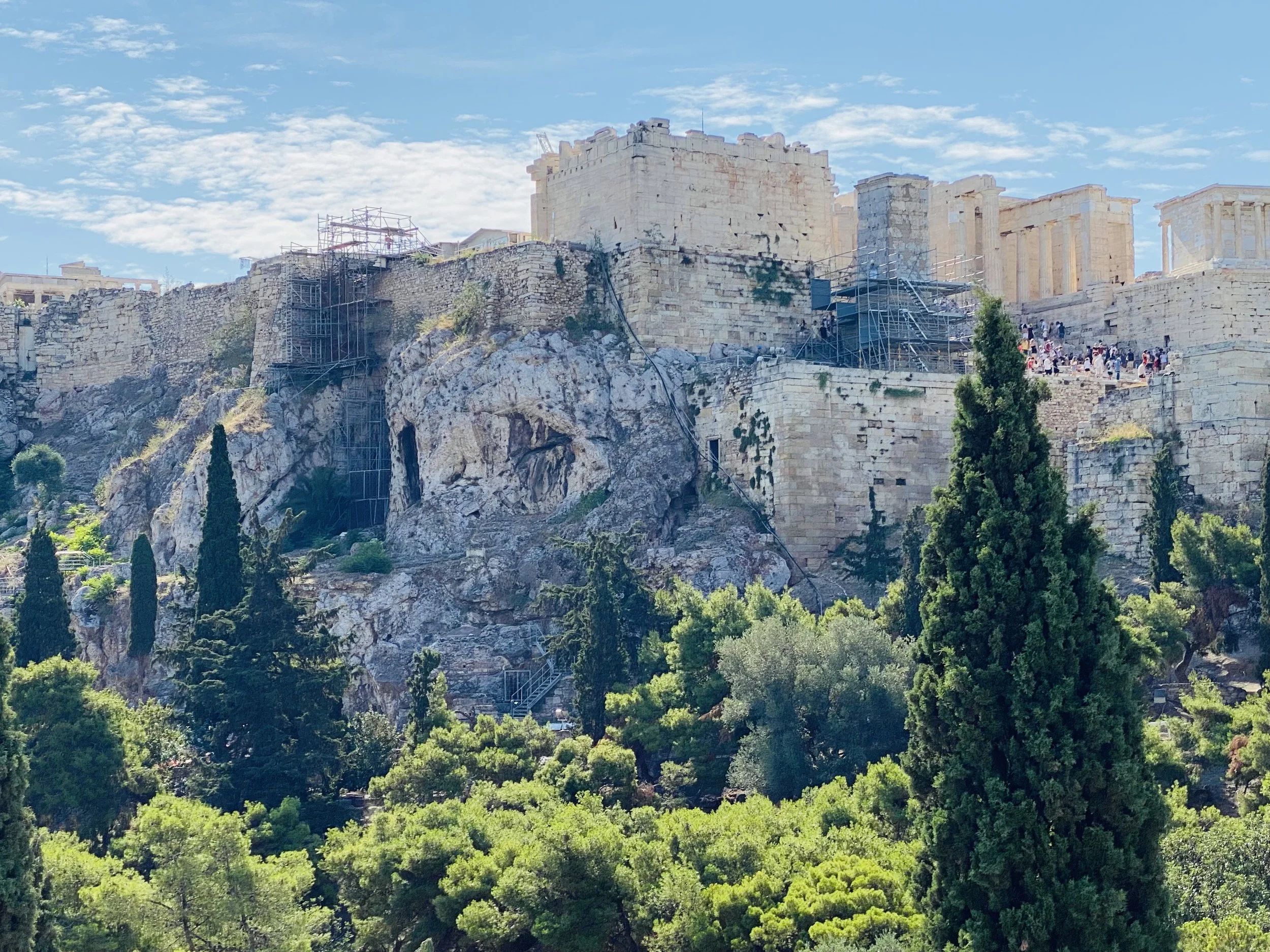 View of the Acropolis in Athens, Greece