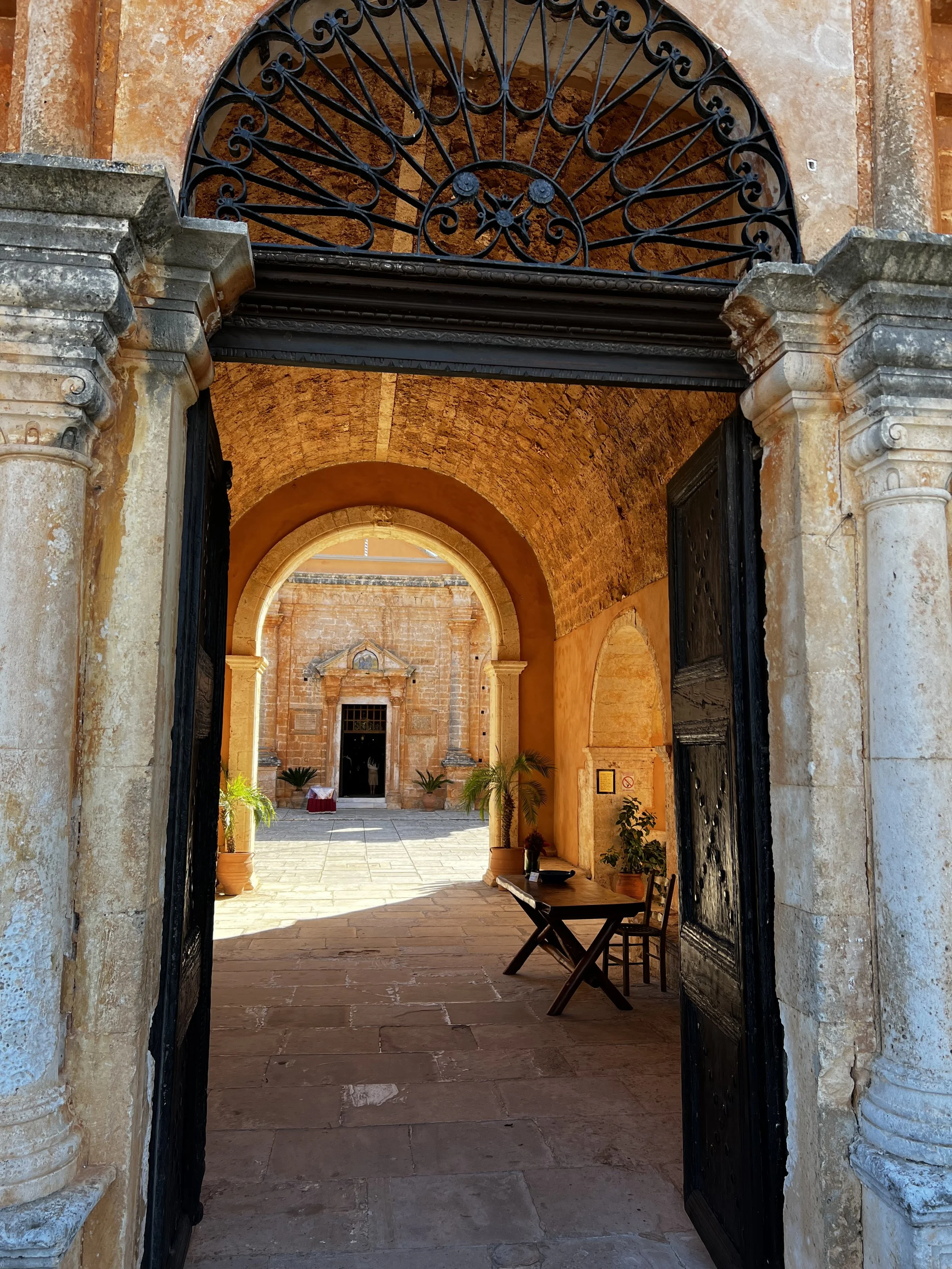 Historic stone archway