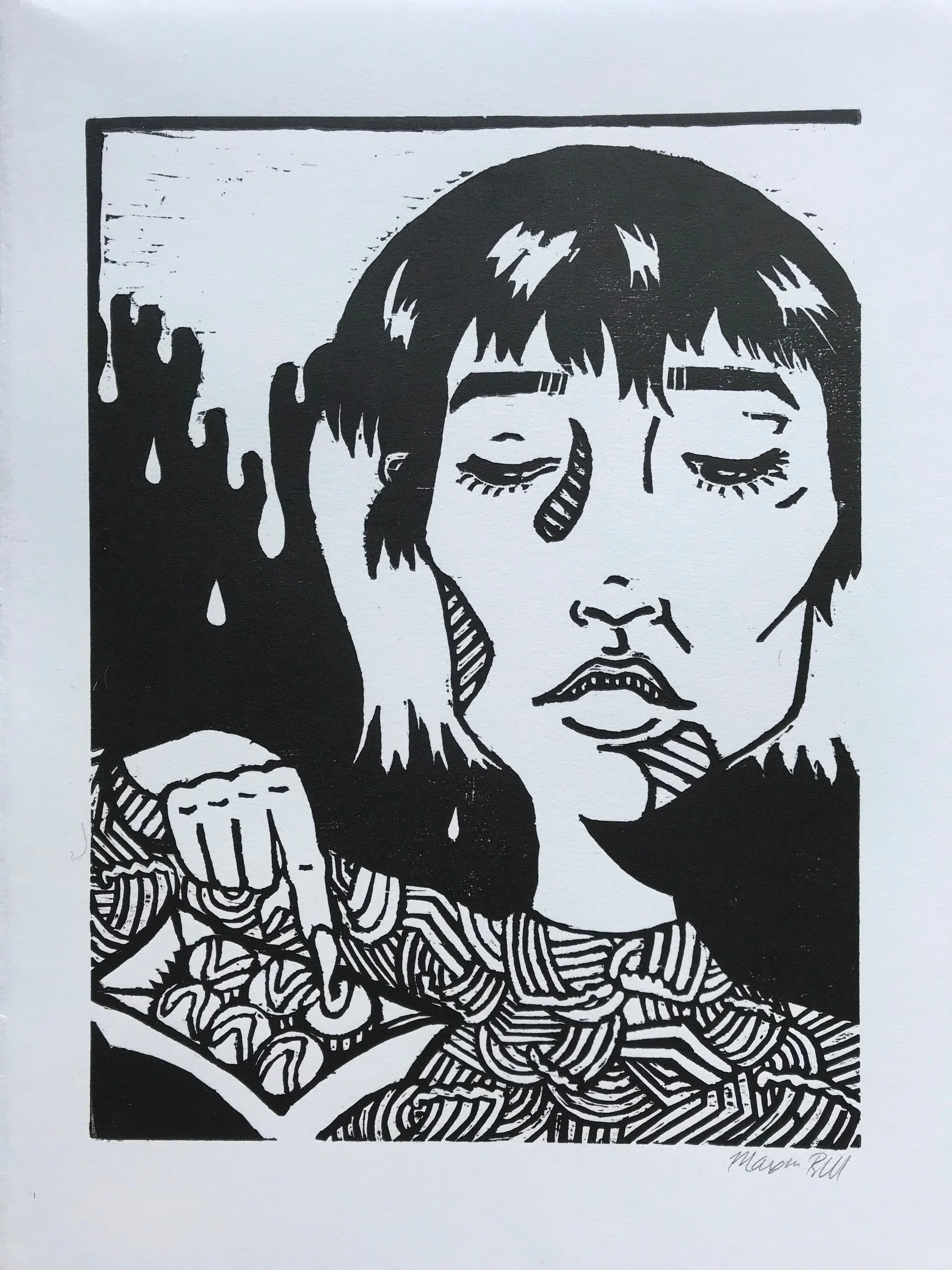 たこ焼きGirl (white paper, 2017)