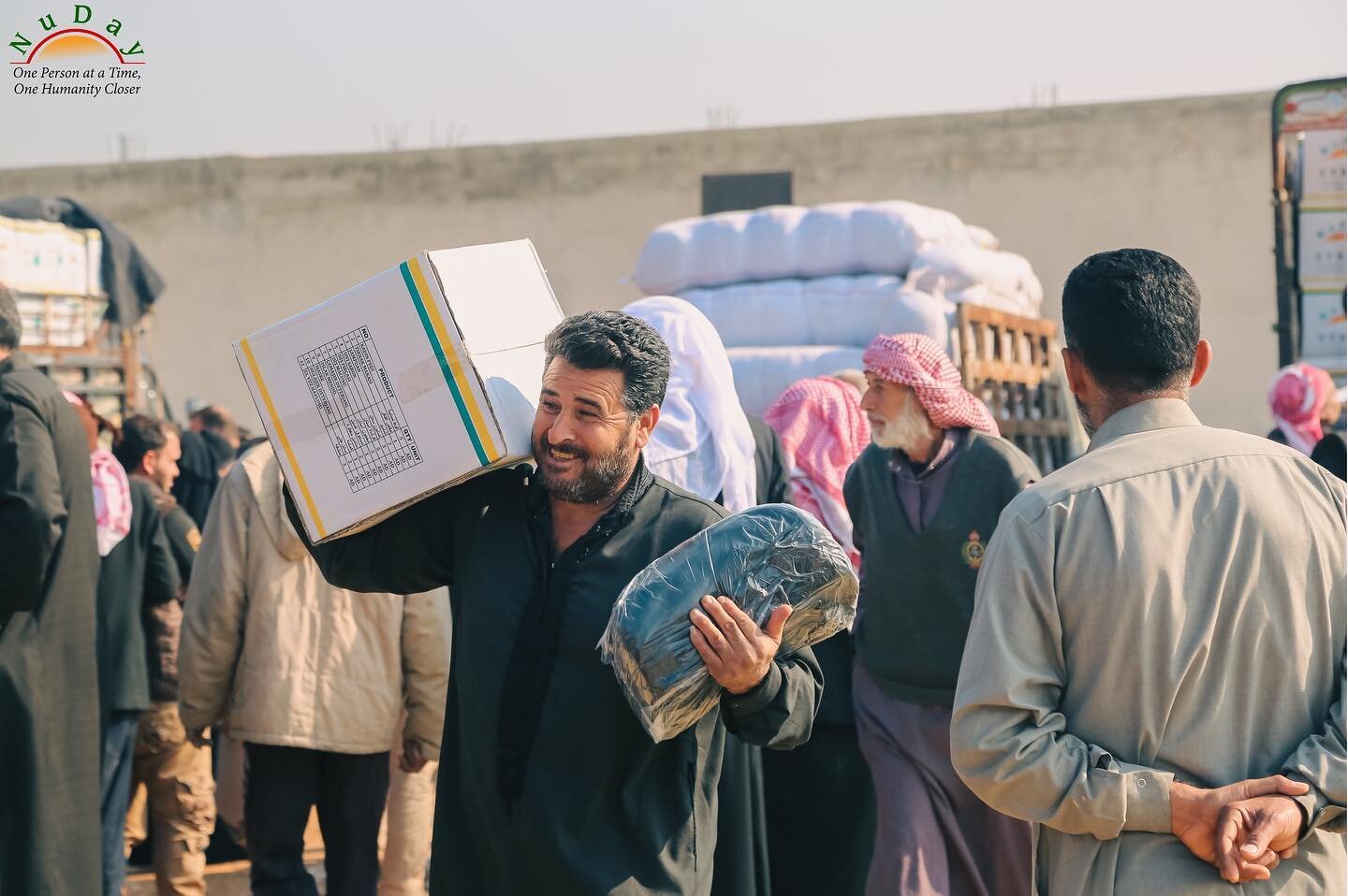 TravlerPacks being distributed by our on-the-ground partner NuDay in Idlib, Syria during January 2023.

TravlerPack provides a sustainable and cost effective solution to address challenges staying warm during cold winters. Learn more and contribute t