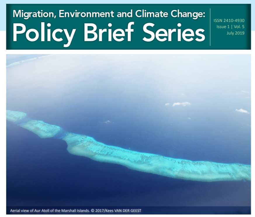 IOM Policy Brief Series Issue 1 | Vol. 5: Marshallese perspectives on migration in the context of climate change