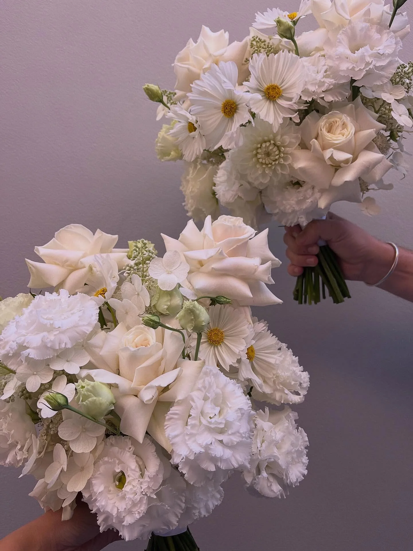 K . &amp; . H . 🤍
What&rsquo;s better than one Beautiful Bridal Bouquet? 
Two! 👰&zwj;♀️👰