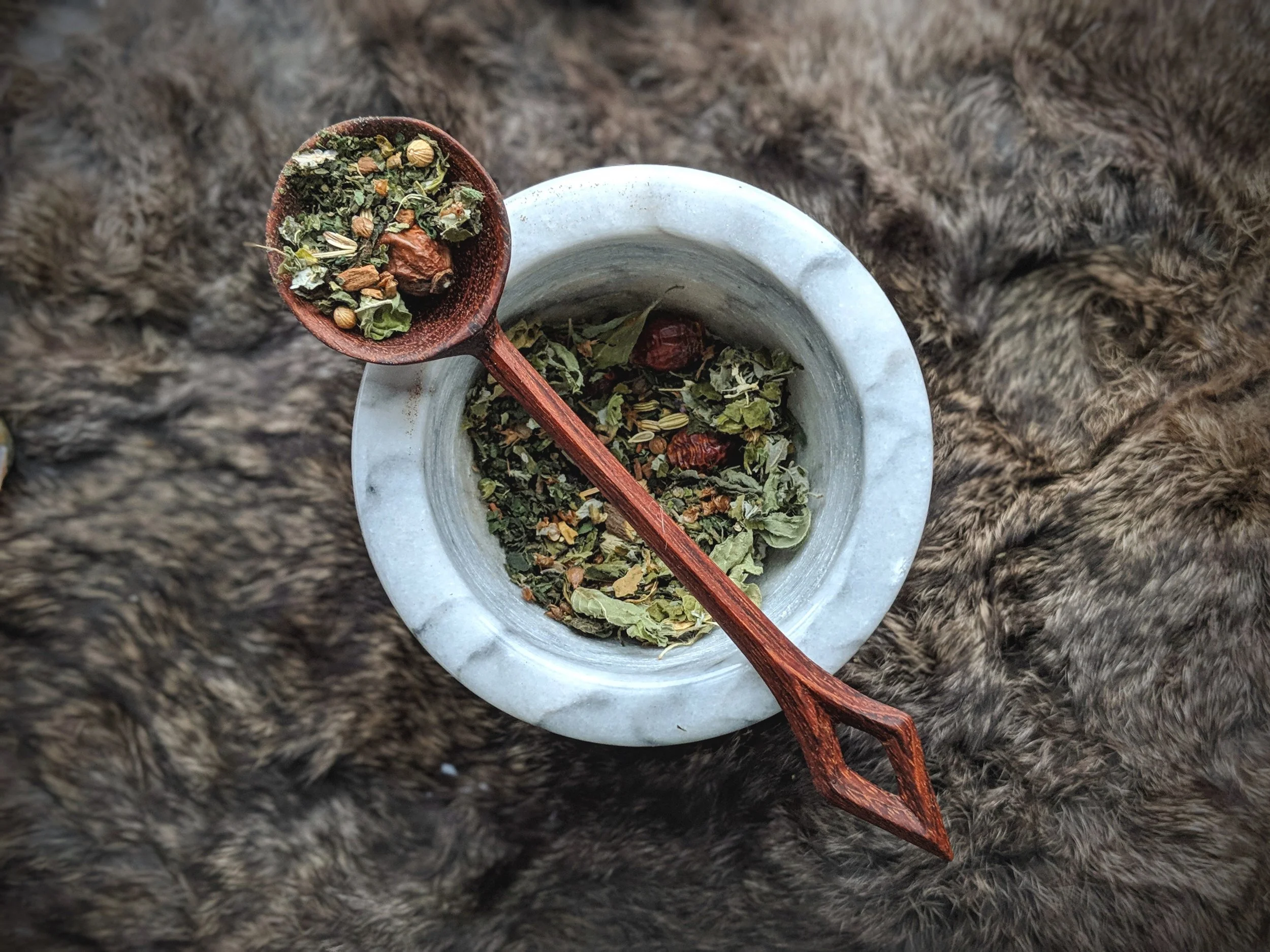 One of my favorite herbal teas, a Tulsi Nettle Chai! The recipe is at the end of this post.