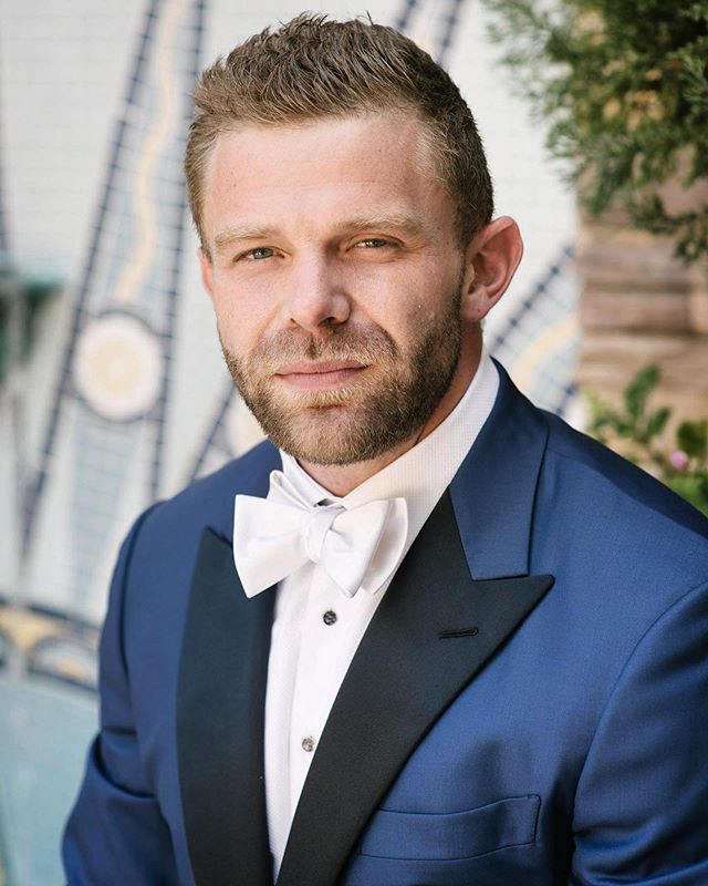 T H E  M A T T A D O R
&bull;&bull;&bull;&bull;&bull;&bull;
Can we talk about how good the groom @mattador_fitness looks in his @robertstanleybespoke Tuxedo on his wedding day. It&rsquo;s always a pleasure and joy working with someone who appreciates