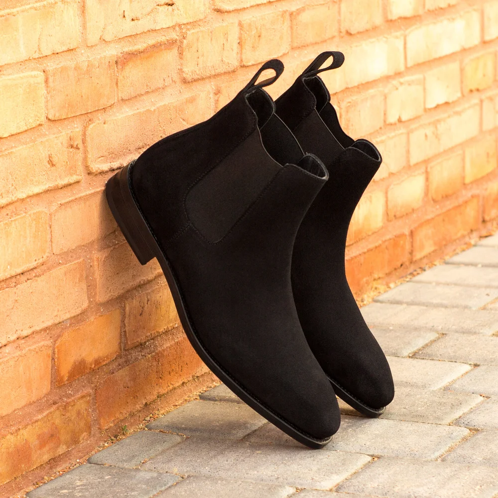 Black Jeans Mens Dress Ankle Boots Black Suede Chelsea Boot Robert Stanley Black Jeans Mens Dress Ankle Boots Black Suede Chelsea Boot Robert Stanley