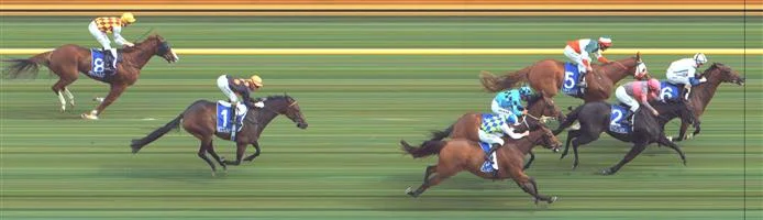 🏆🏆🏆Result : 1st at SP $7.00, Best Tote $8.10, Betfair $8.70. Fifth one off the rails a number of lengths from the lead setting a true speed. On the turn three wide looking to make its run. Found clean air when straightening, making good ground and after looking to just be battling away managed to get its head in front in the final stages to claim victory. Nice grounding persistant victory. Outcome +5.76 Units.