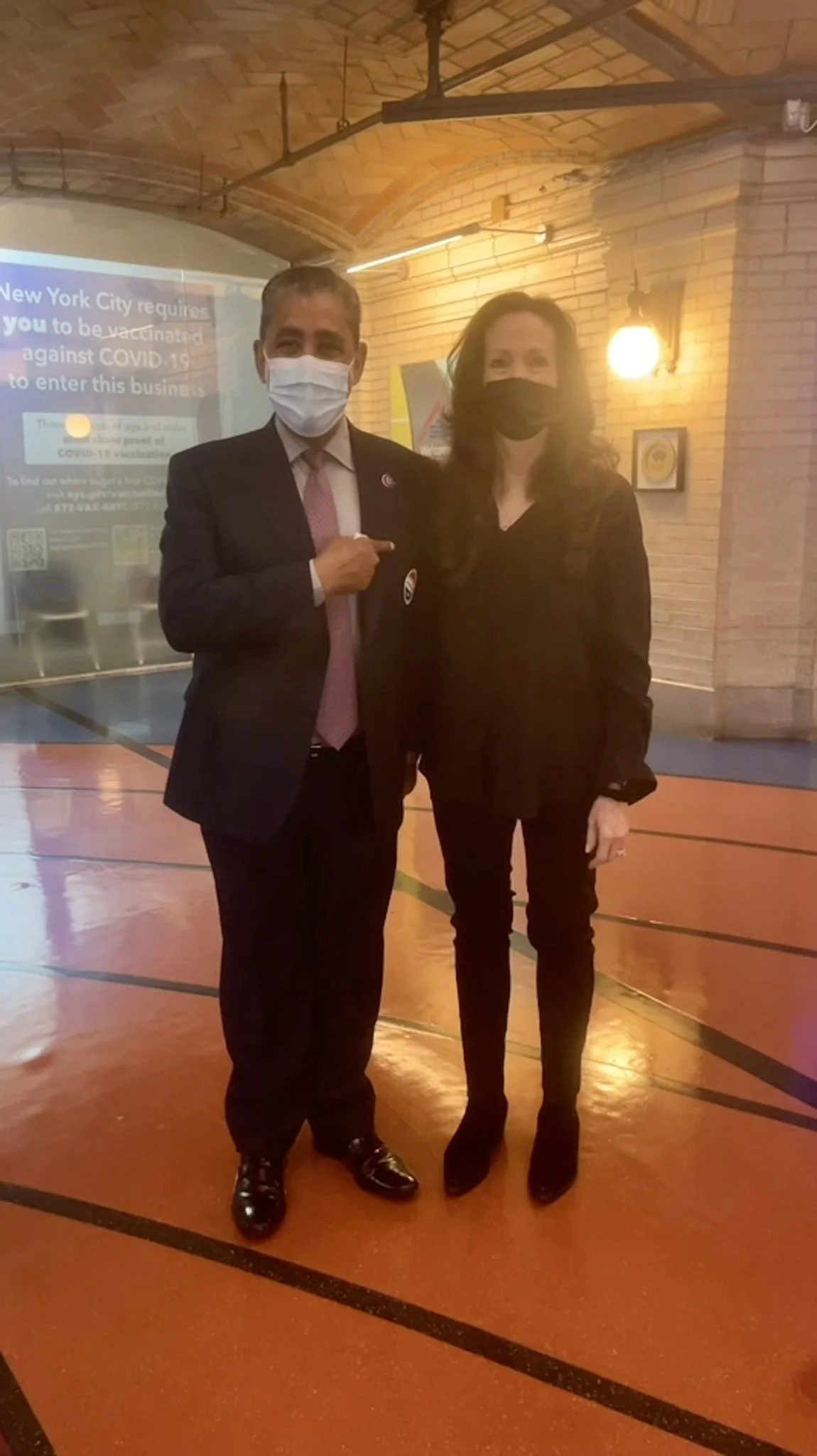 Congressmember Espaillat Exercises His Right to Vote at The Armory