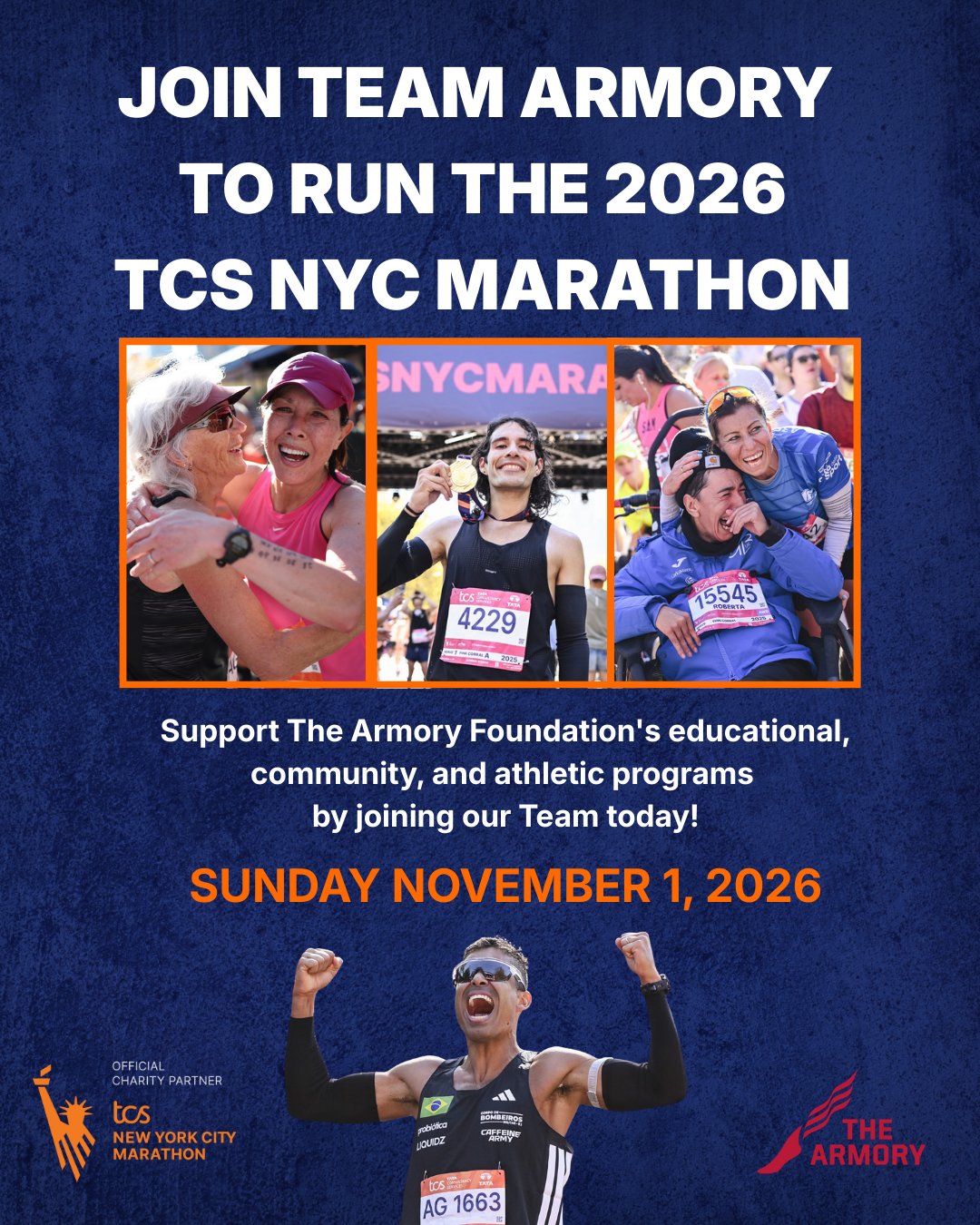 Join Team Armory for the 2026 TCS New York City Marathon