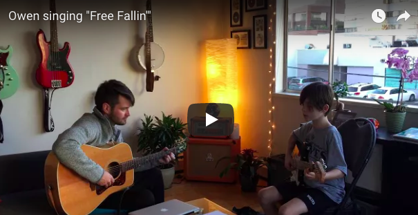 Owen's cover of "Free Fallin" by Tom Petty