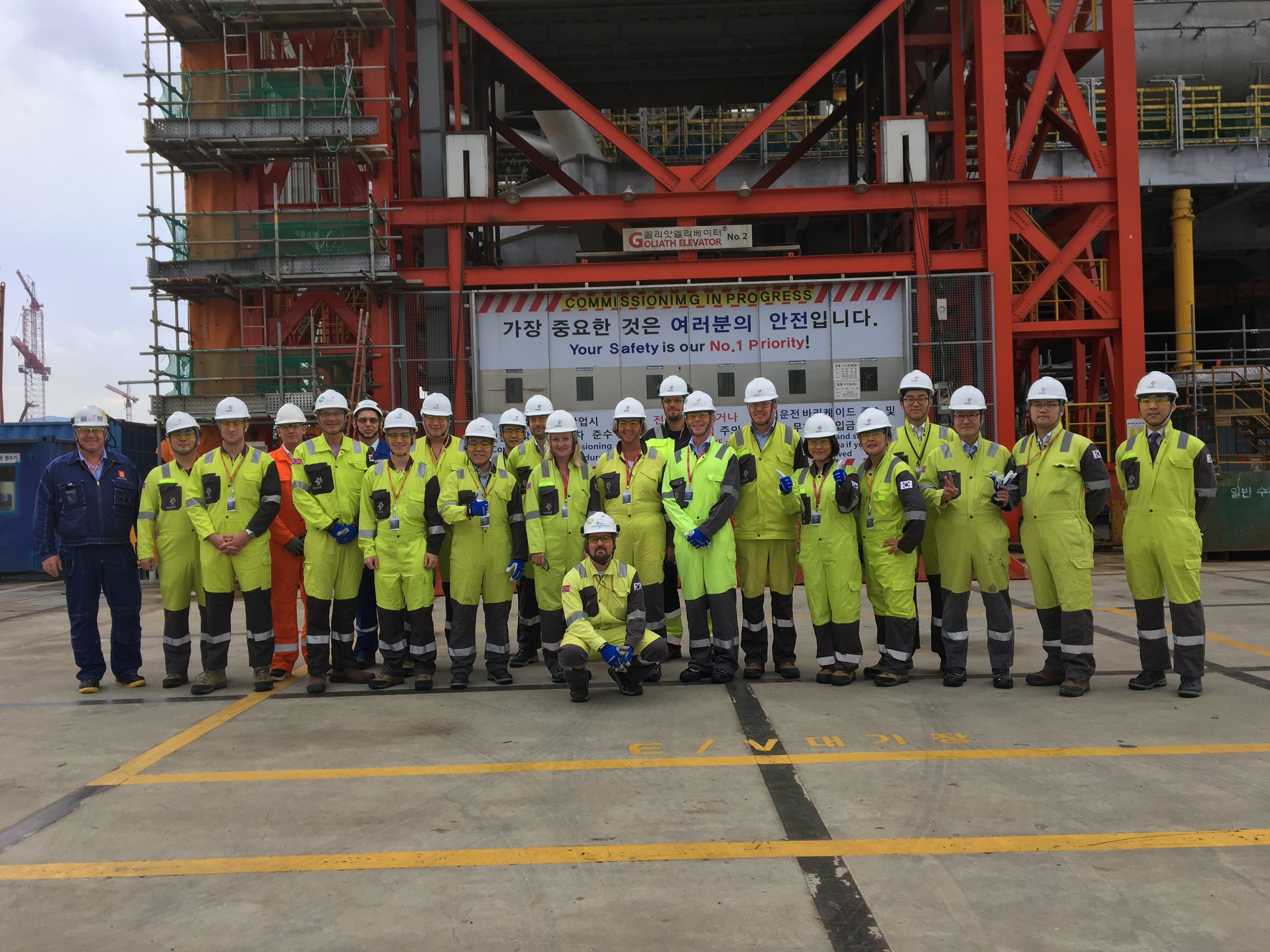 NBA trip to Equnior at Samsung Heavy Industries in Geoje