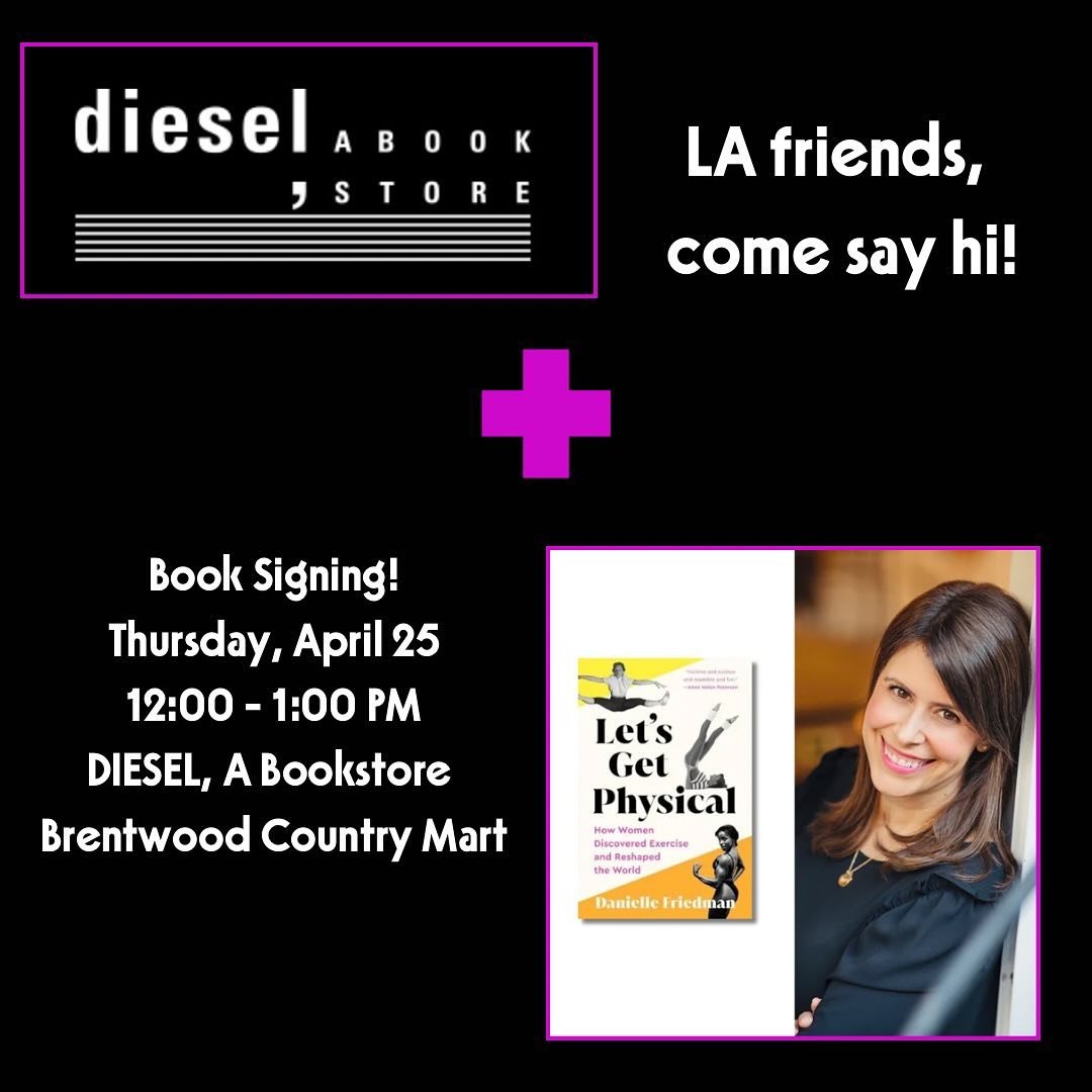 LA friends! I&rsquo;m going to be signing copies of LET&rsquo;S GET PHYSICAL @dieselbookstore in Brentwood on Thursday, April 25 at 12 PM. I would love to see you and say hi!

If you might be interested, pre-order your copy at the link in bio, so the