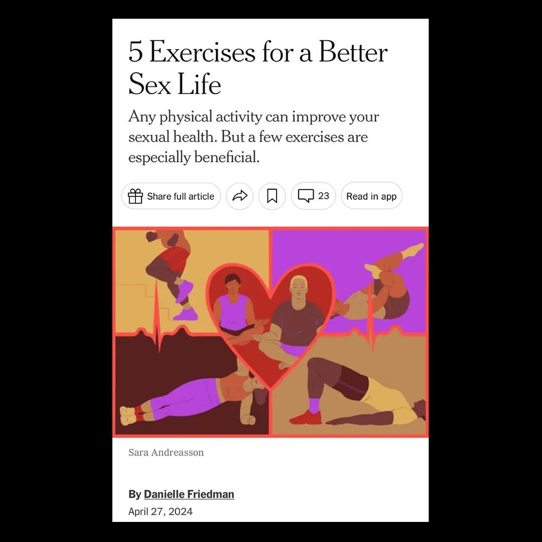 Yes, it&rsquo;s me, talking about sexercise in @nytimes! 👀

I really loved speaking with my stellar stable of sources for this one. Thank you @debbyherbenick @darlene.coach @vaginarehabdoctor and @rachelzartherapy for your candor and wisdom! 🙌

I w