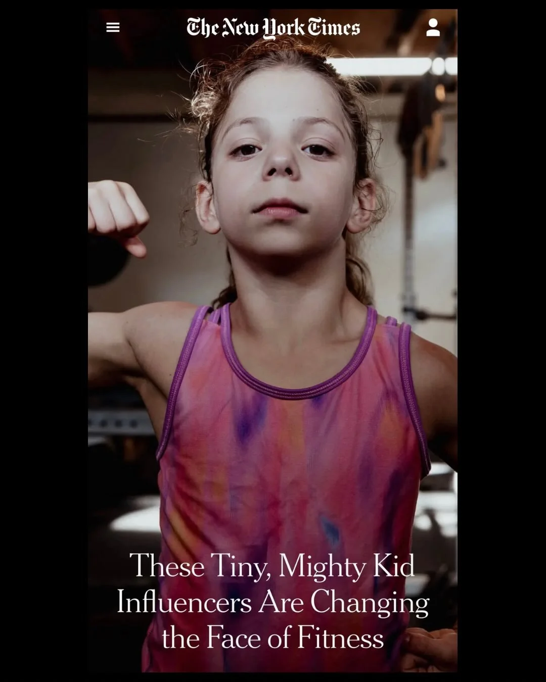 Think a 10-year-old can&rsquo;t pump serious iron? I have written many stories about very old fitness phenoms, and I loved working on this piece about the very young. Gift link in bio. 💪