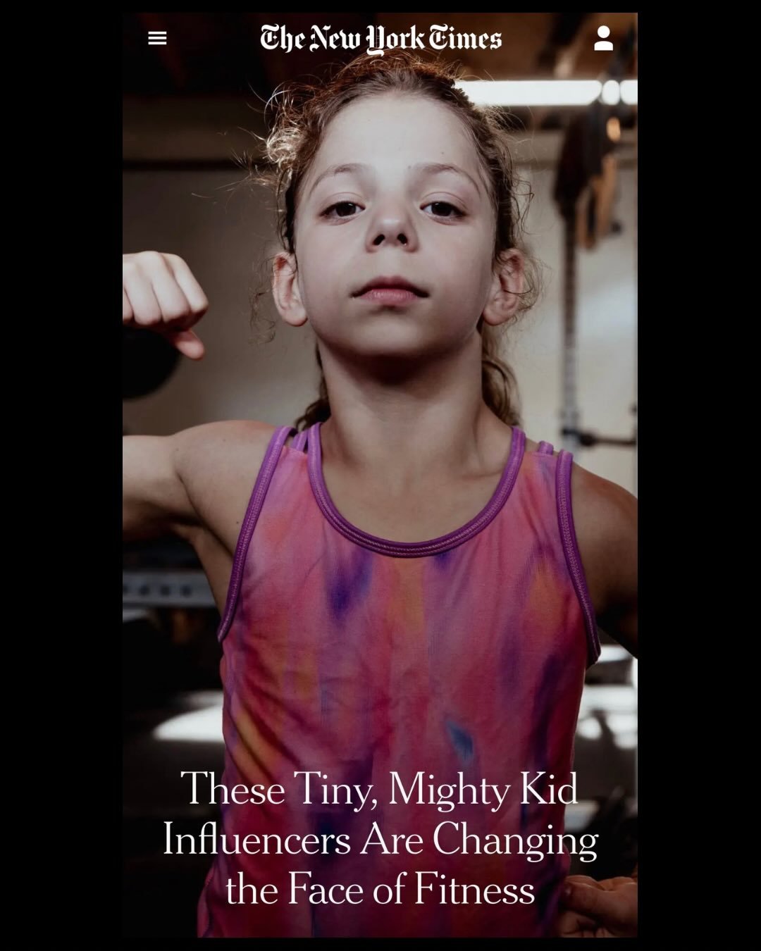 Think a 10-year-old can&rsquo;t pump serious iron? I have written many stories about very old fitness phenoms, and I loved working on this piece about the very young. Gift link in bio. 💪