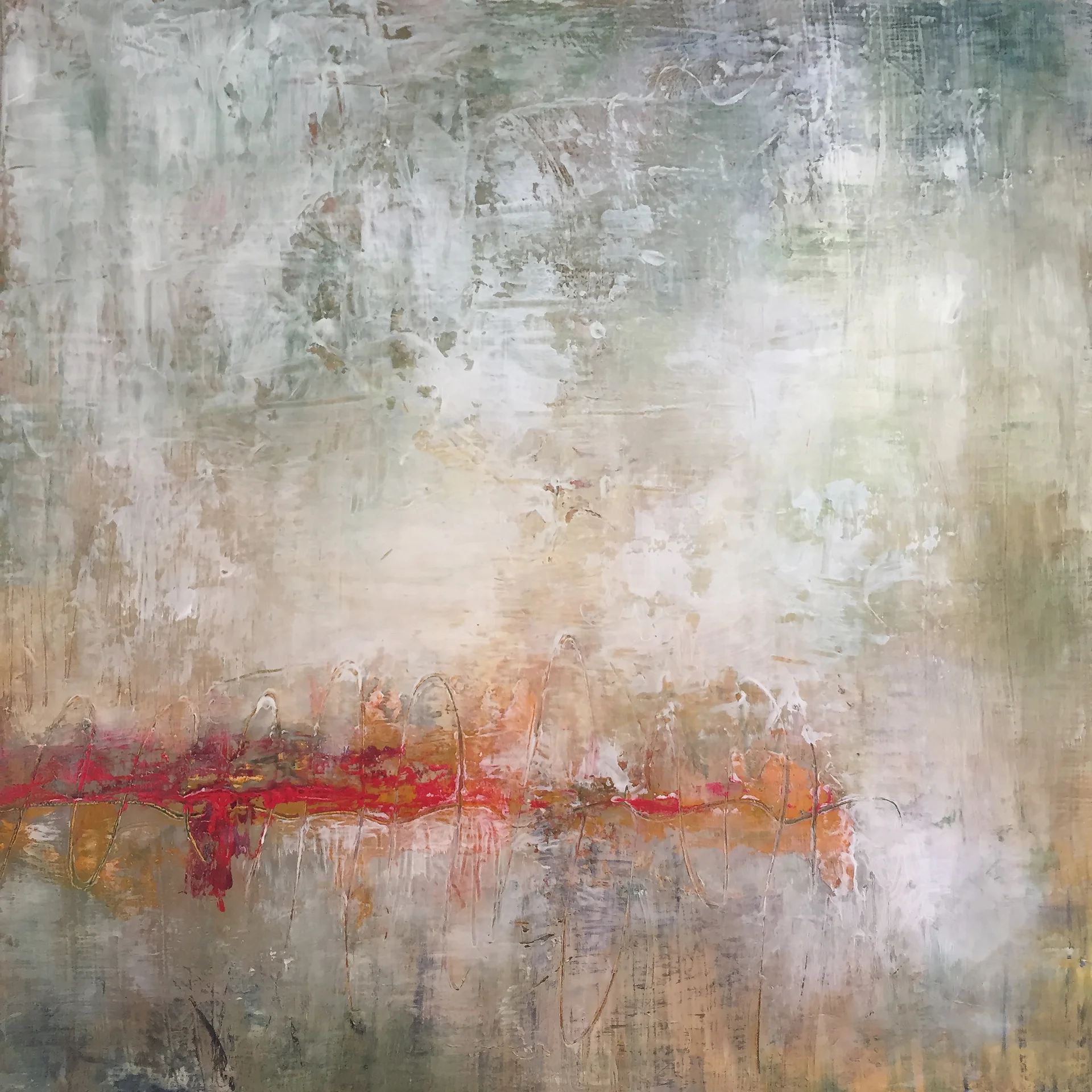 Fogged In Oil and CW 12" x 12" SOLD 2018