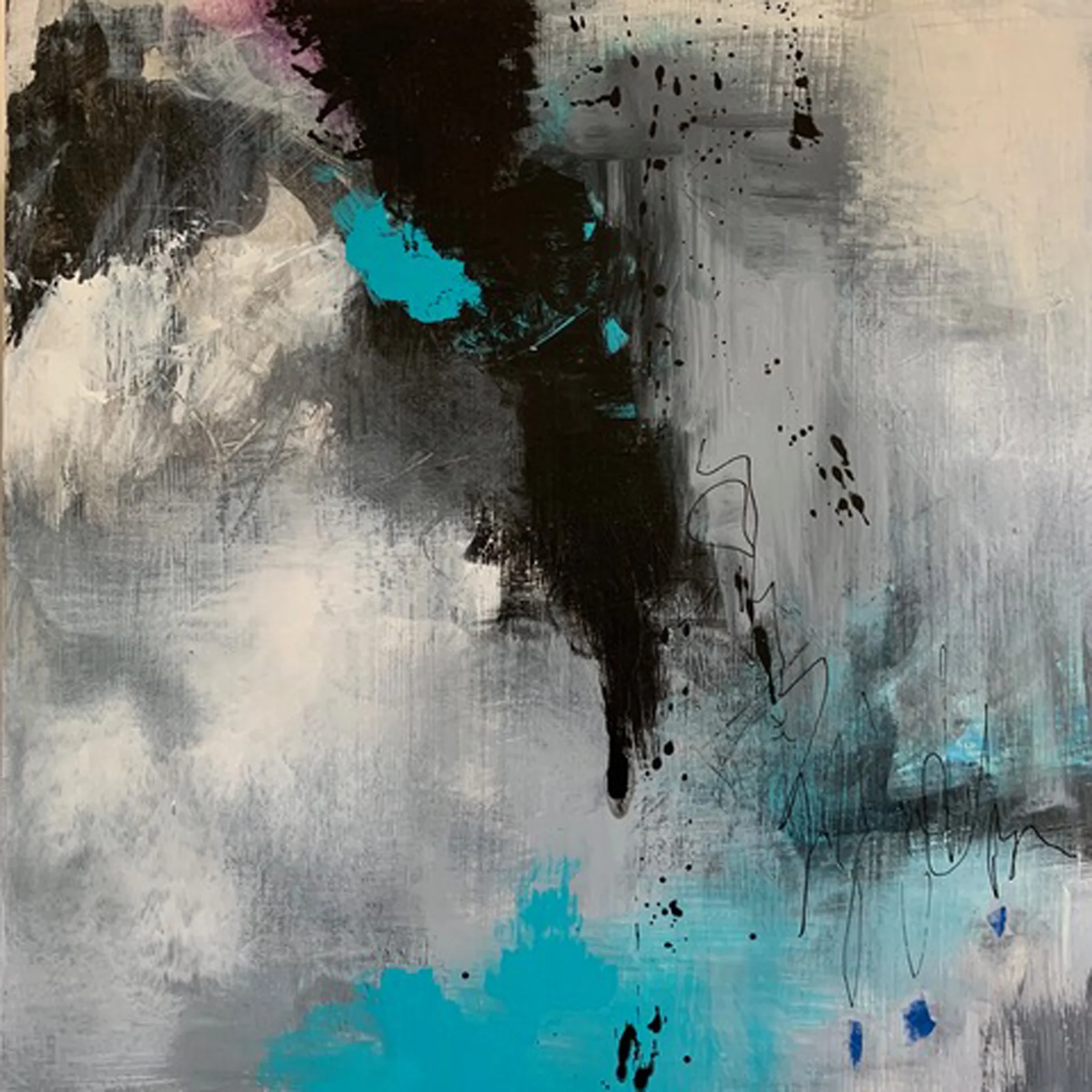 Untitled Mixed Media Acrylic 16” x 16”