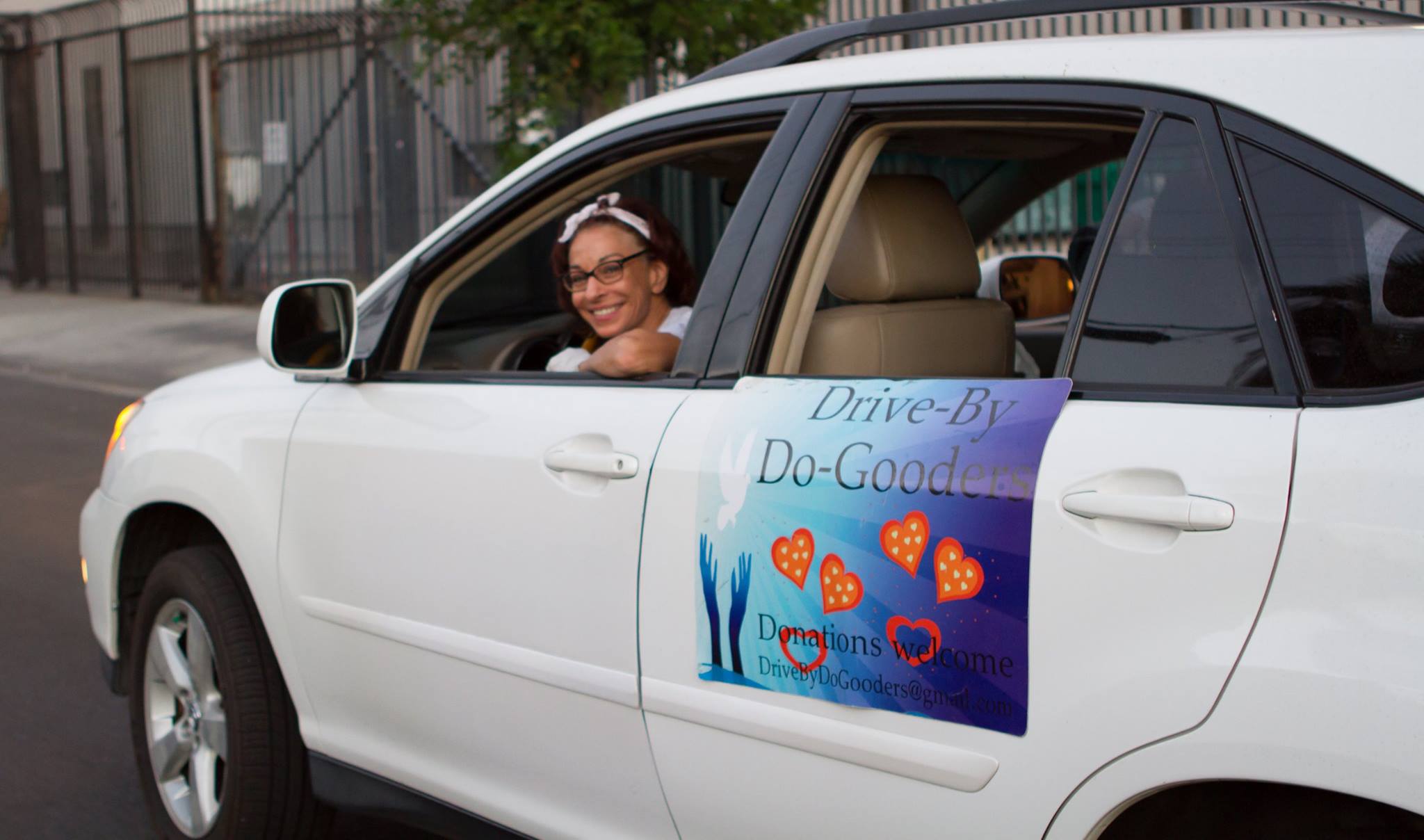 Lycia Naff Lycia has been serving the poor from her car for years. Always having extra water in her car alleviated her angst of seeing thirsty poor being ignored on every corner. When her car could no longer fit the amount of water and wipes needed to help the masses in her local area, she reached out to volunteers and donors. Thus, DBDG was created in Aug. 2015