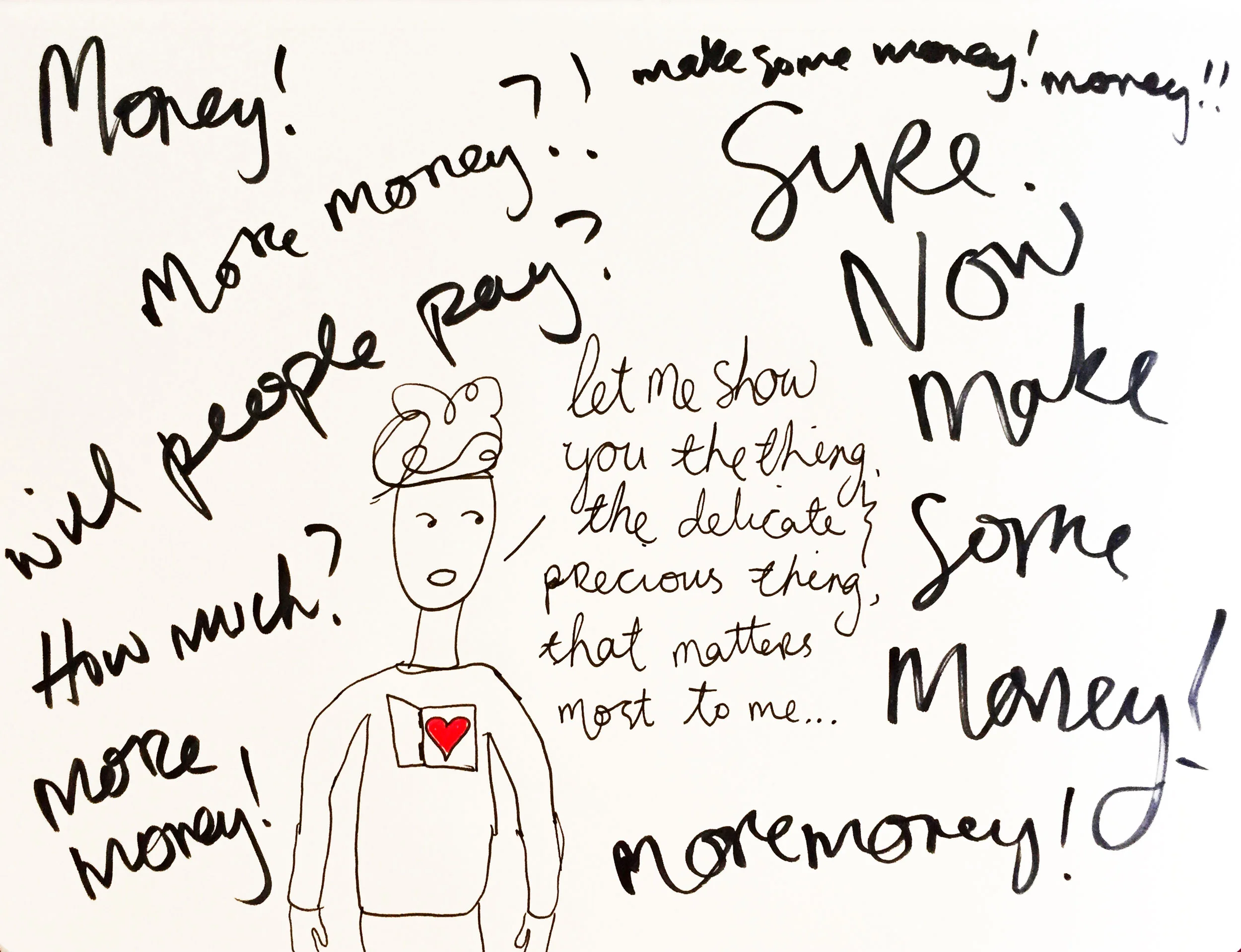I'm avoiding you. Drawing Luke Hockley.