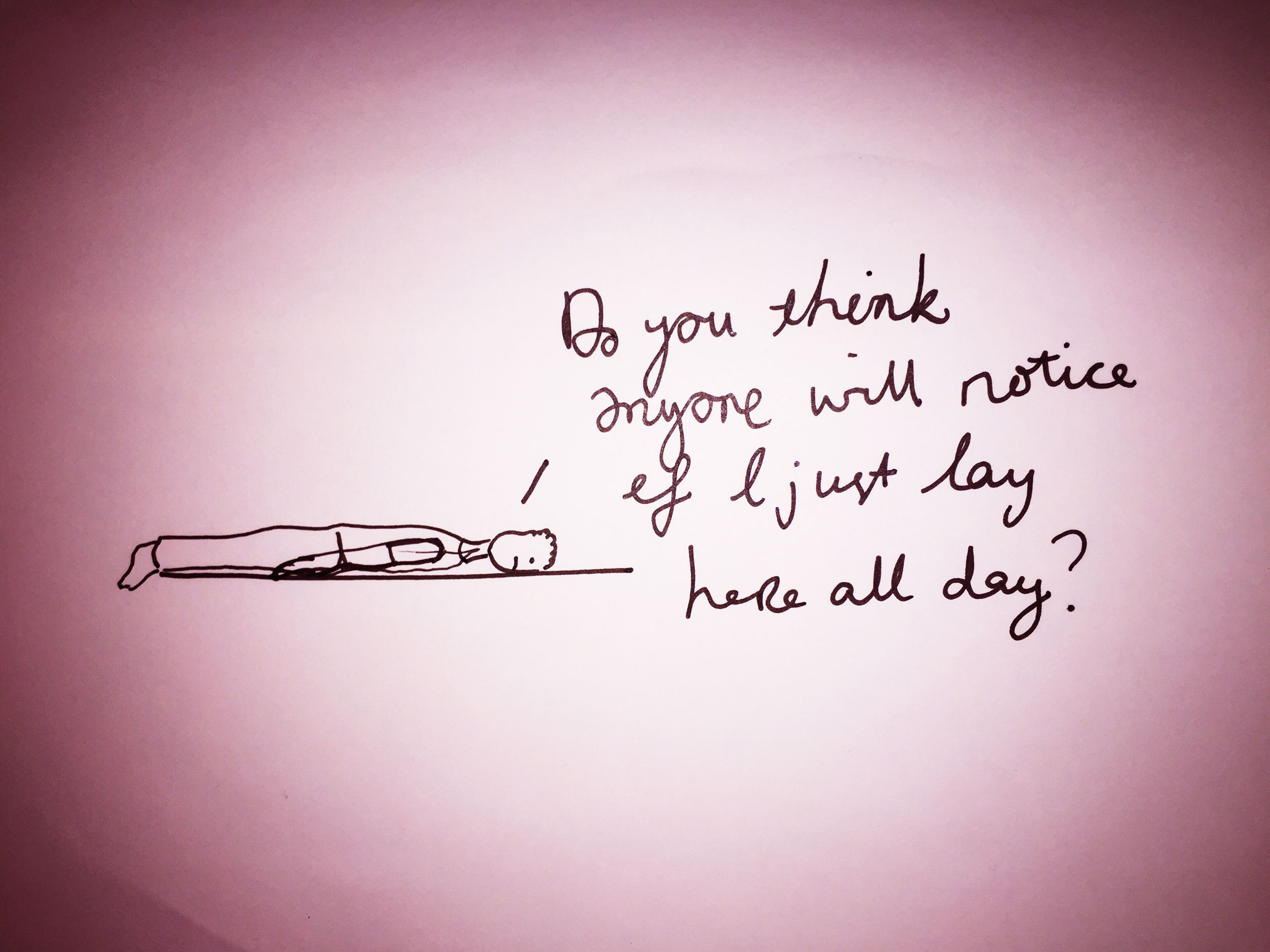 It's ok. Drawing by Luke Hockley.