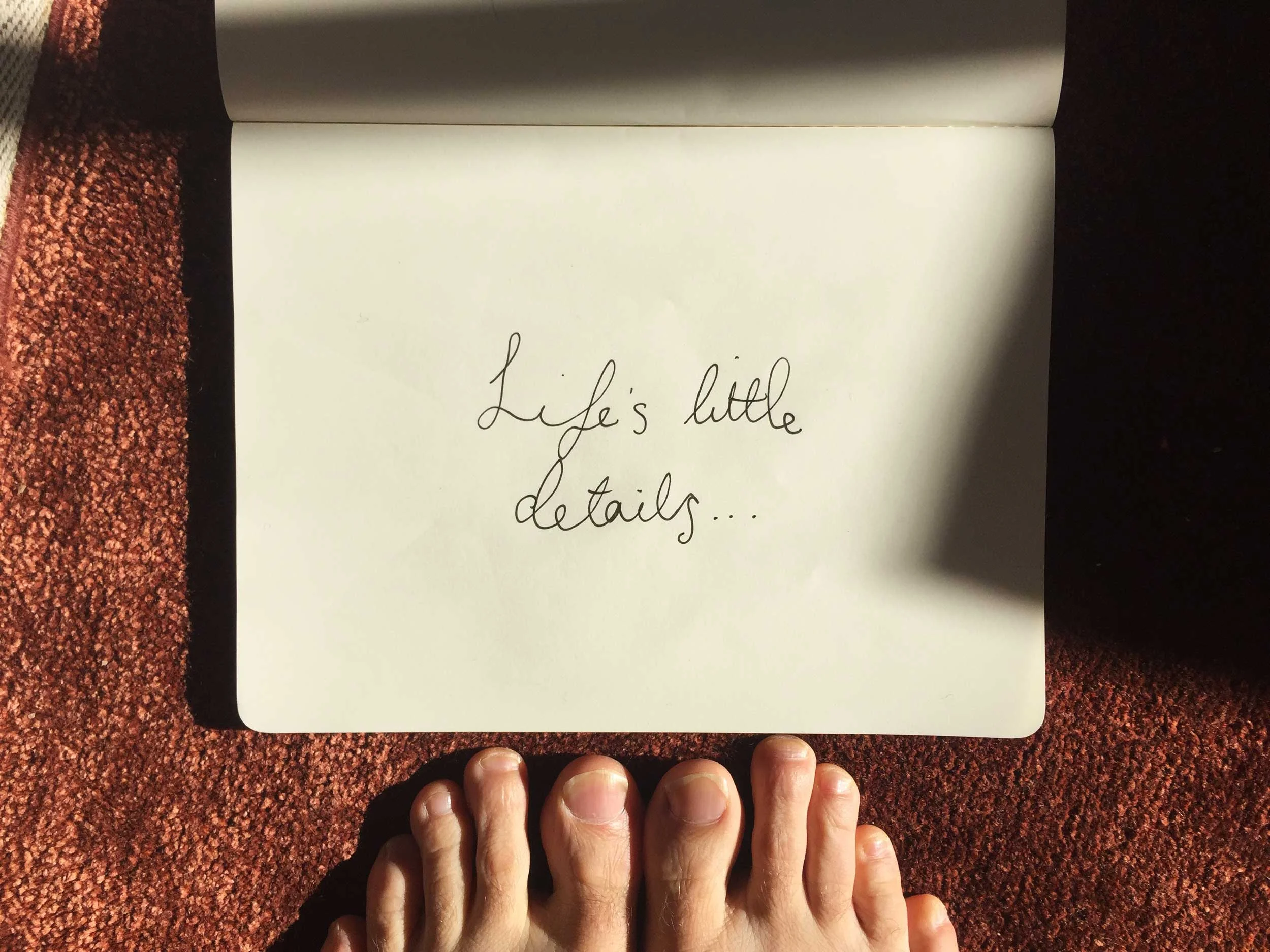 Life's little details. Drawing Luke Hockley.