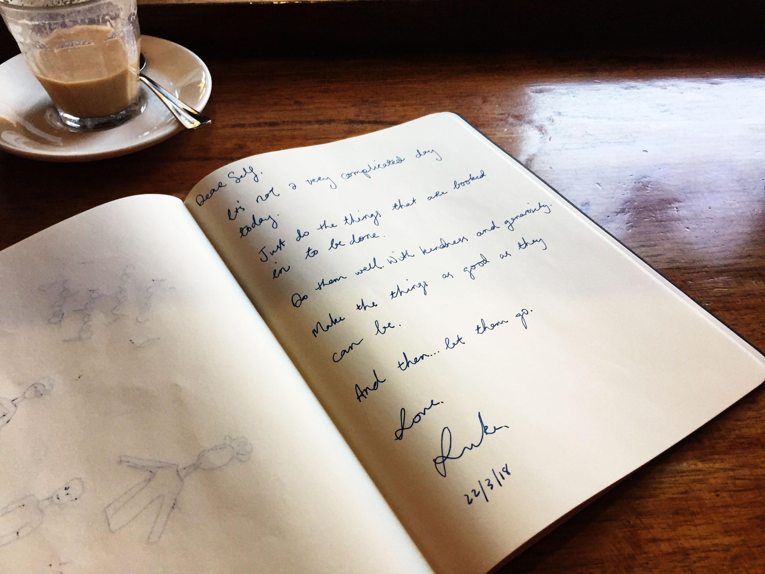 Do the things. Drawing Luke Hockley.