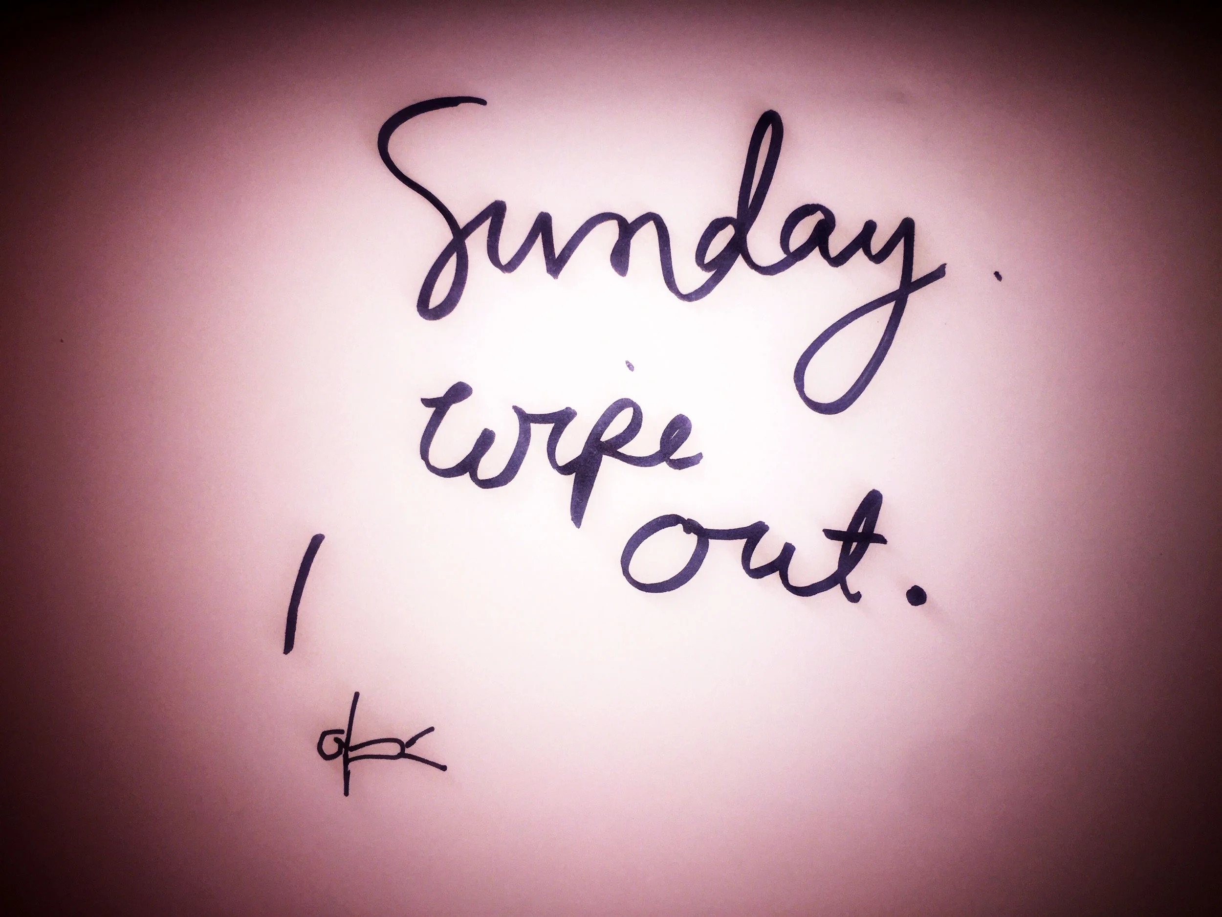 Sunday wipe out. Drawing Luke Hockley.