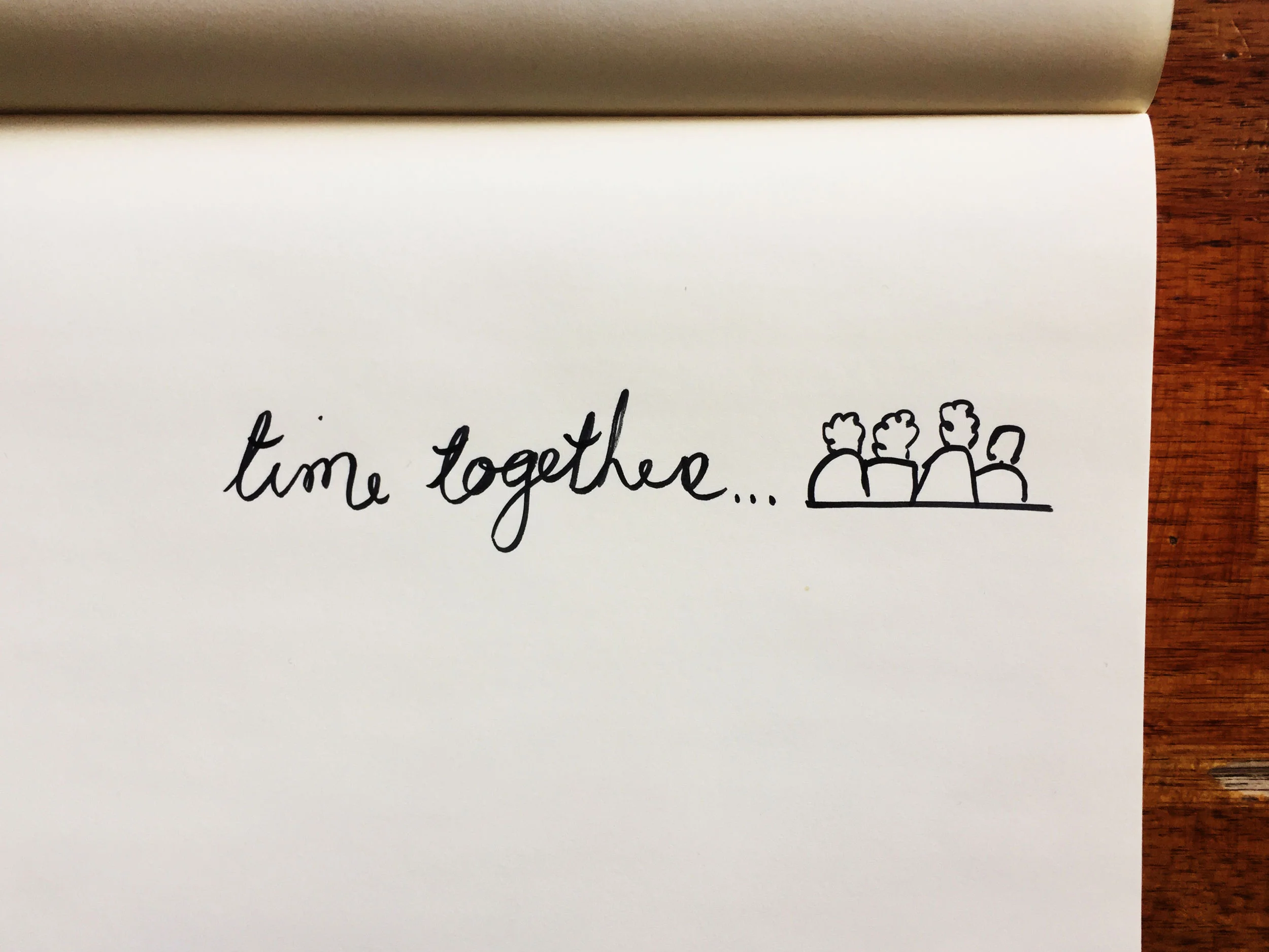 Time together. Drawing Luke Hockley.