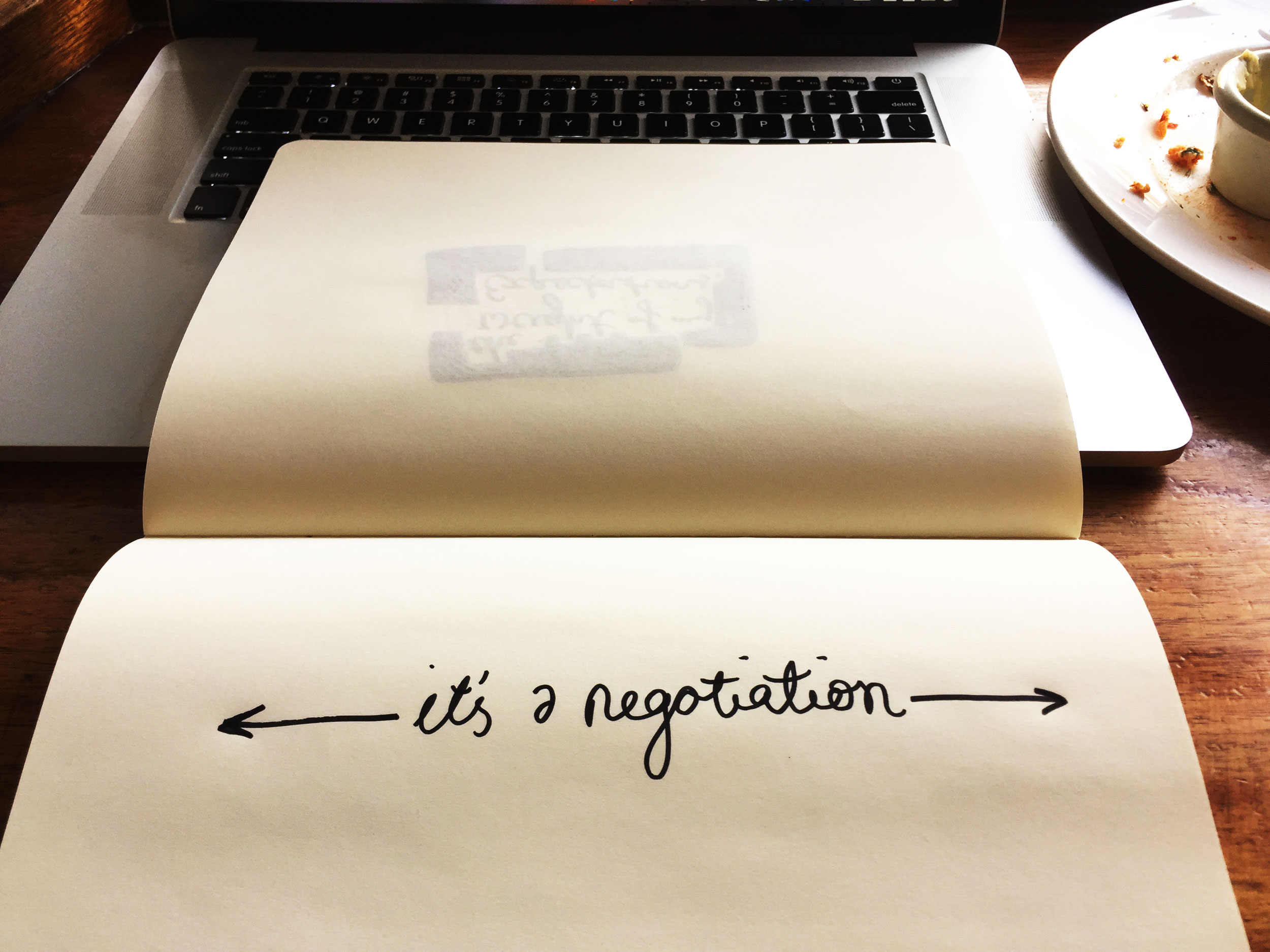 It's a negotiation. Drawing Luke Hockley.