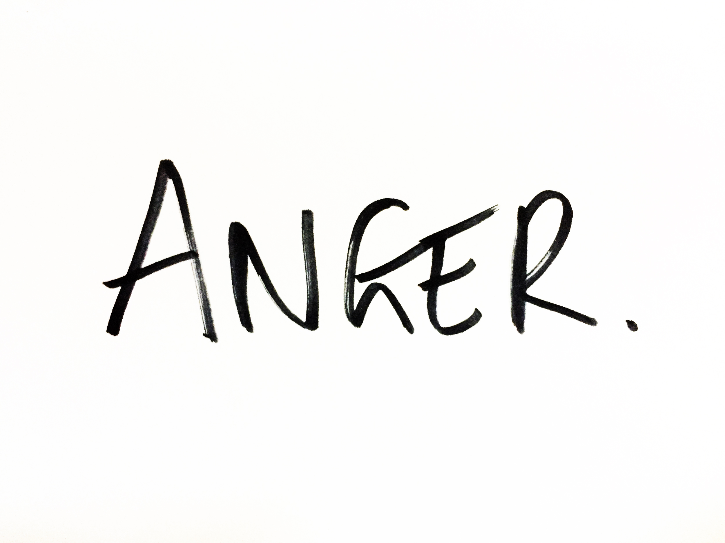 Anger. Drawing Luke Hockley.