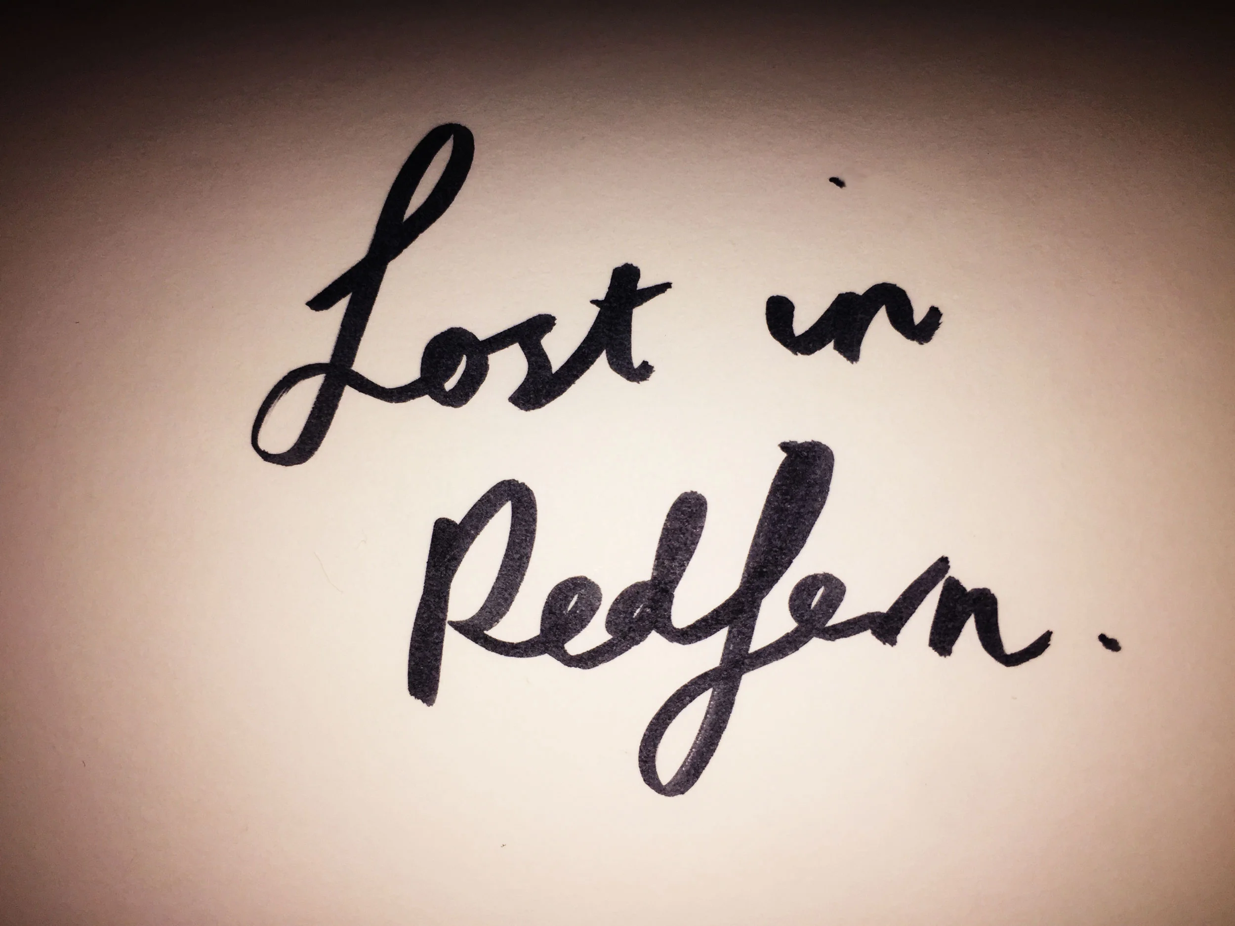 Lost in Redfern. Drawing Luke Hockley.