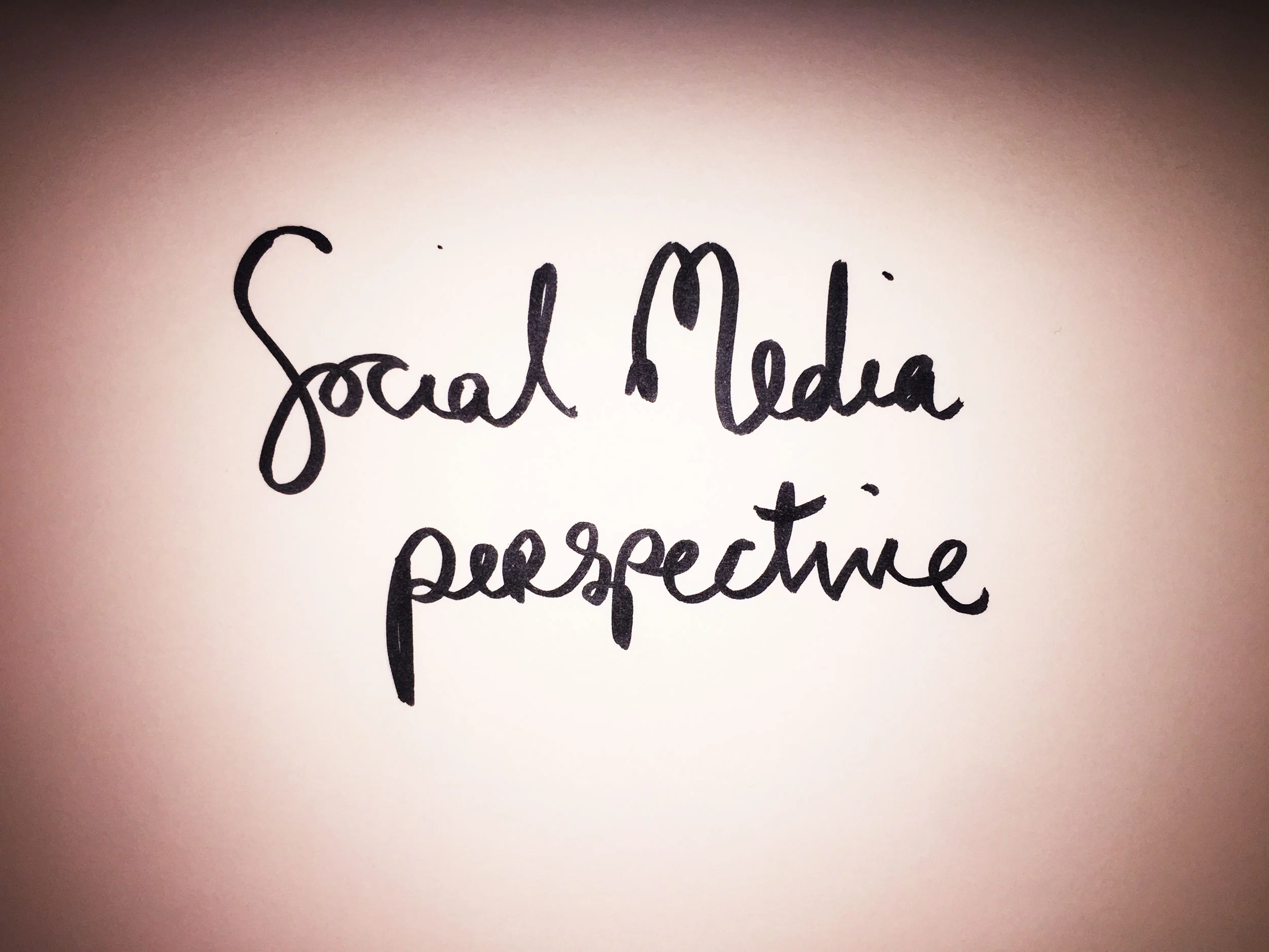 Social media perspective. Drawing Luke Hockley.