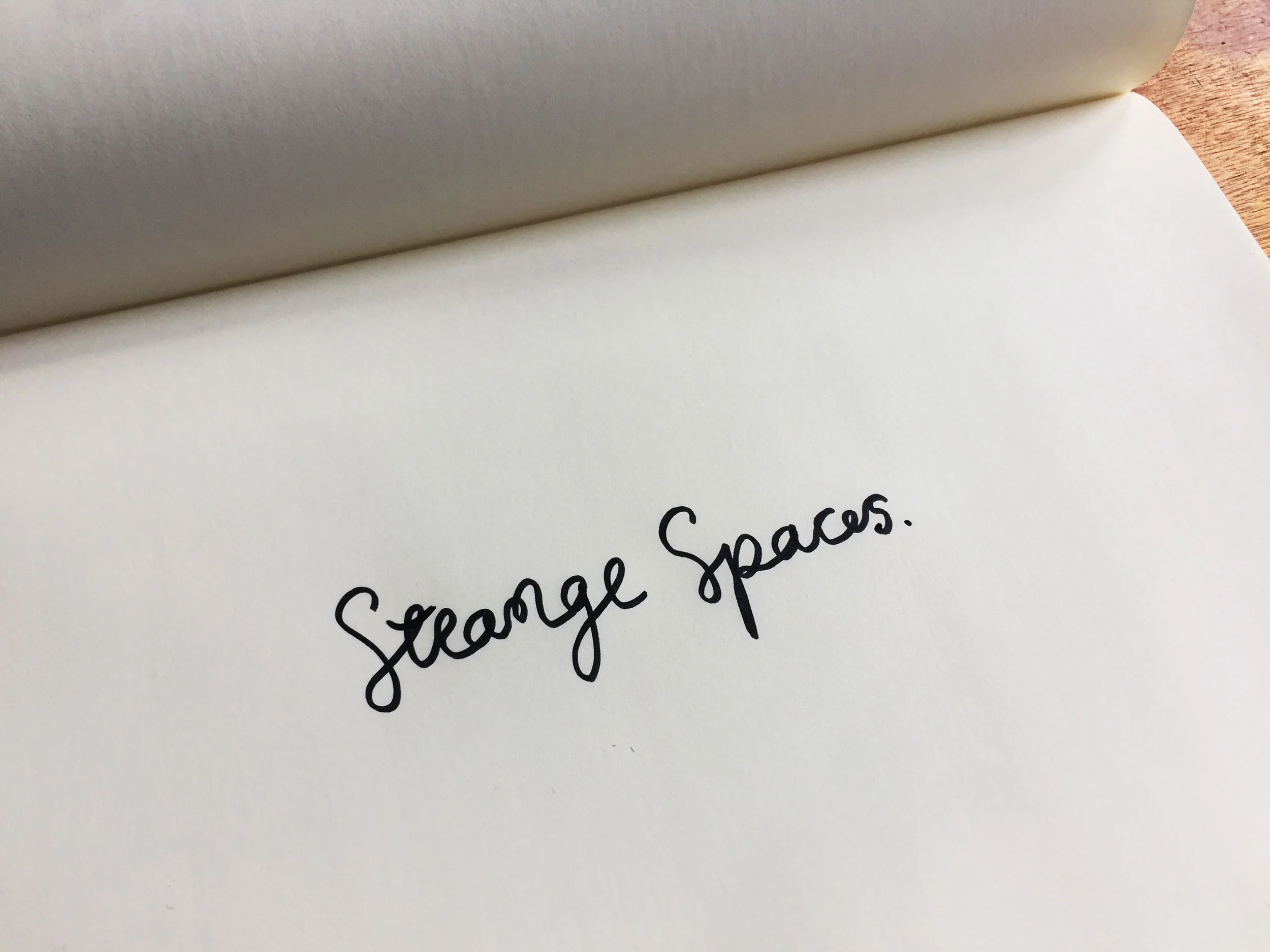 Strange spaces. Drawing Luke Hockley.