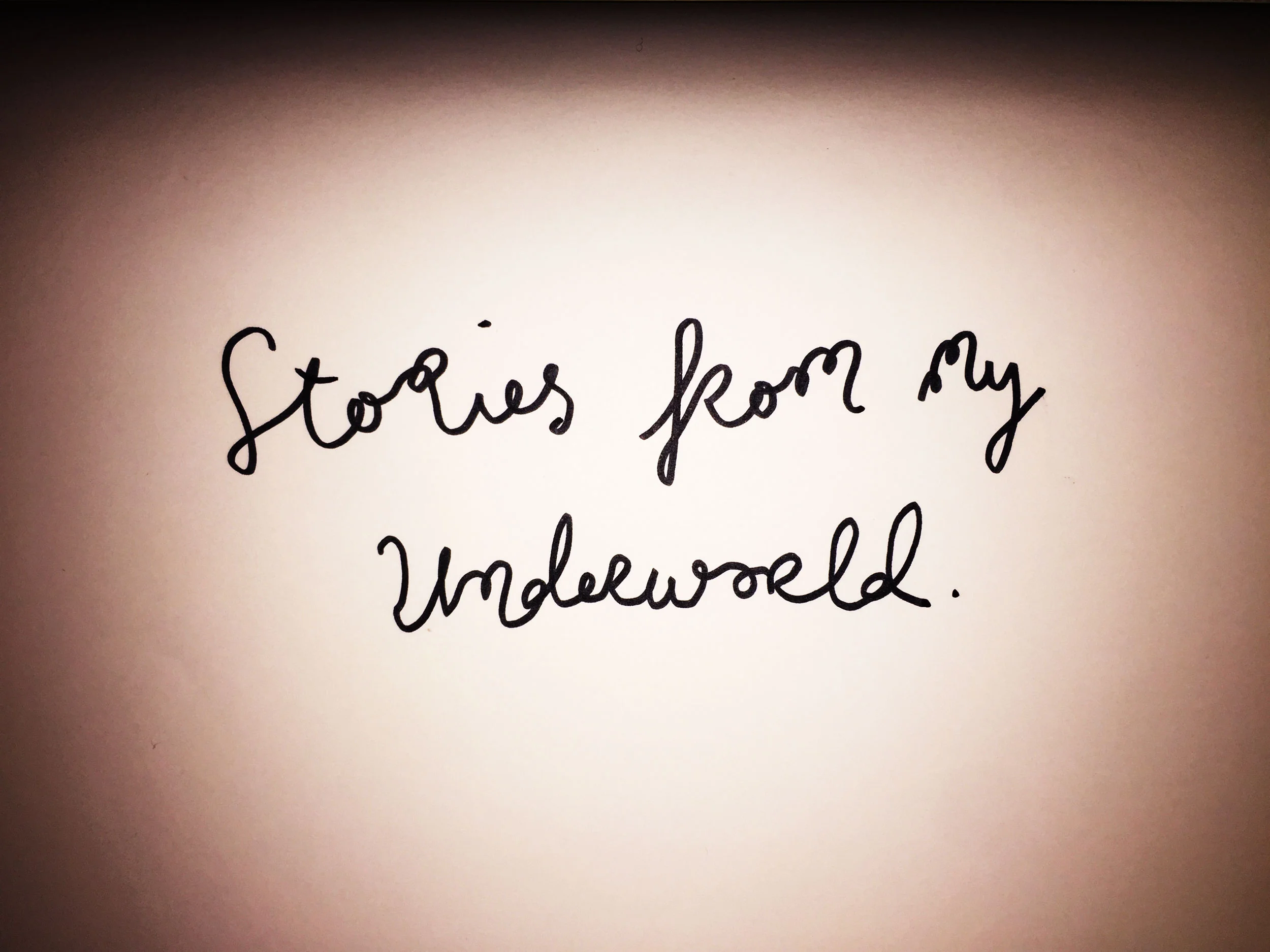 Stories from my underworld. Drawing Luke Hockley.