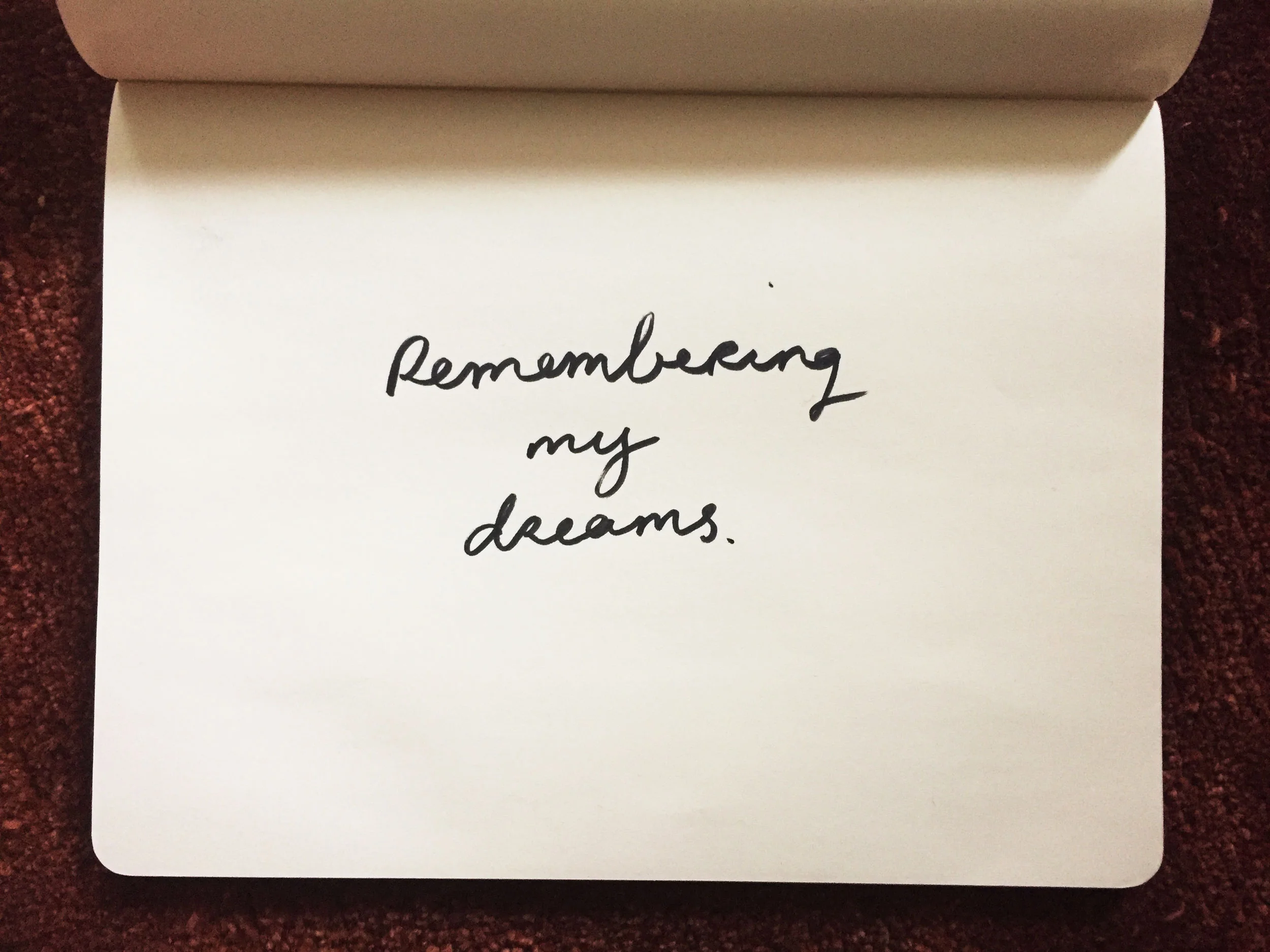Remembering my dreams. Drawing Luke Hockley.