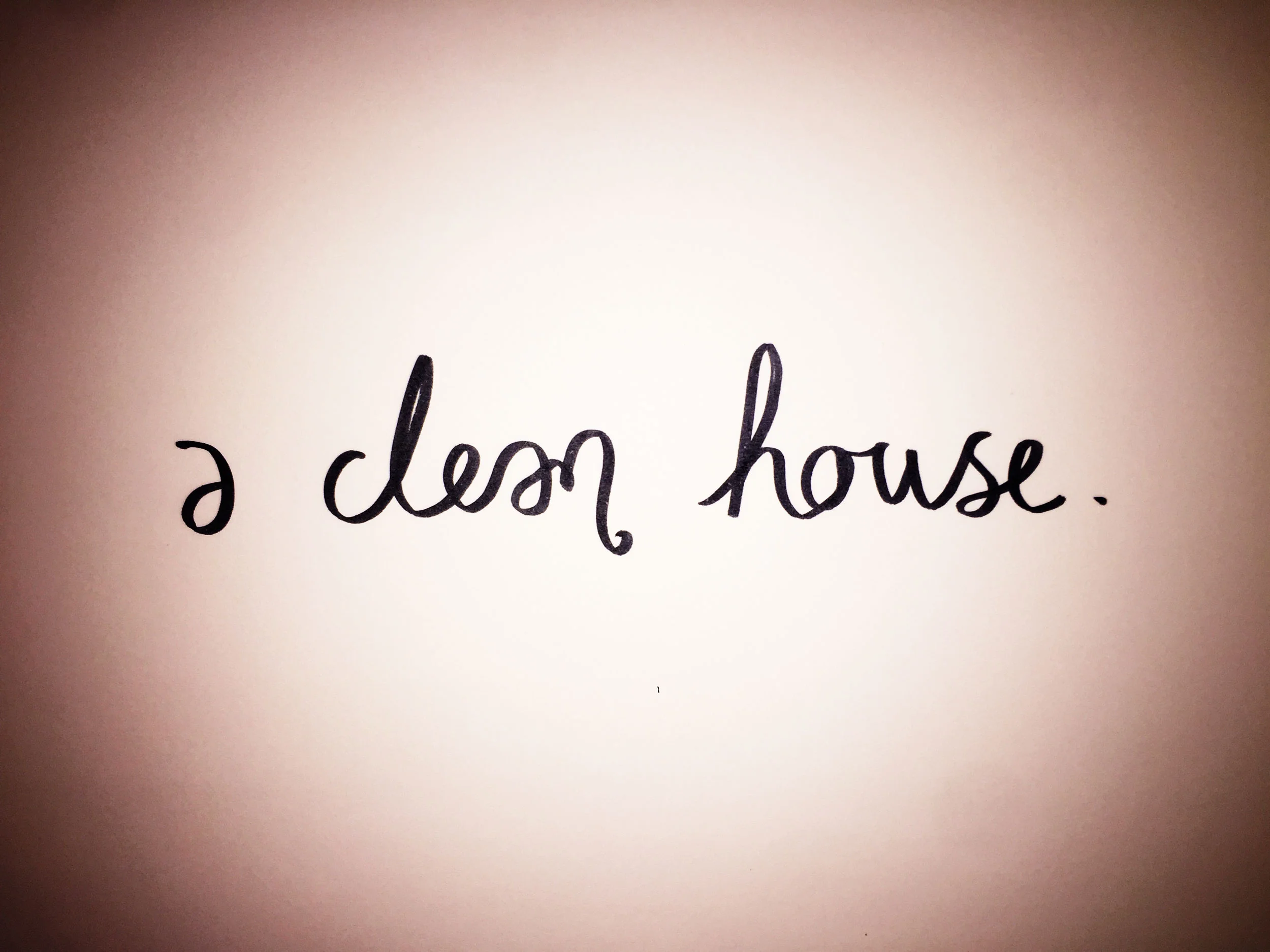 A clean house. Drawing Luke Hockley.