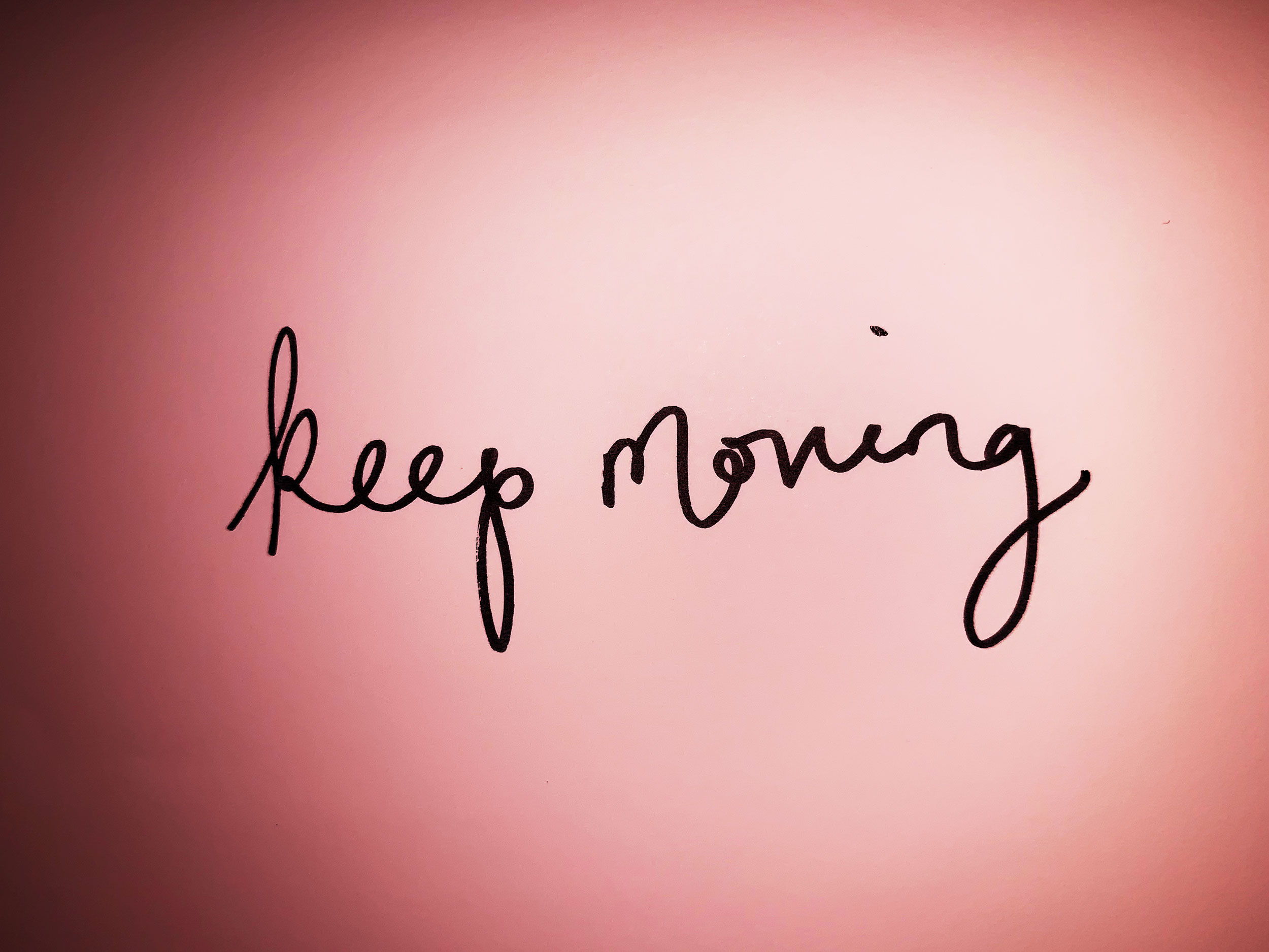 Keep moving. Drawing Luke Hockley.