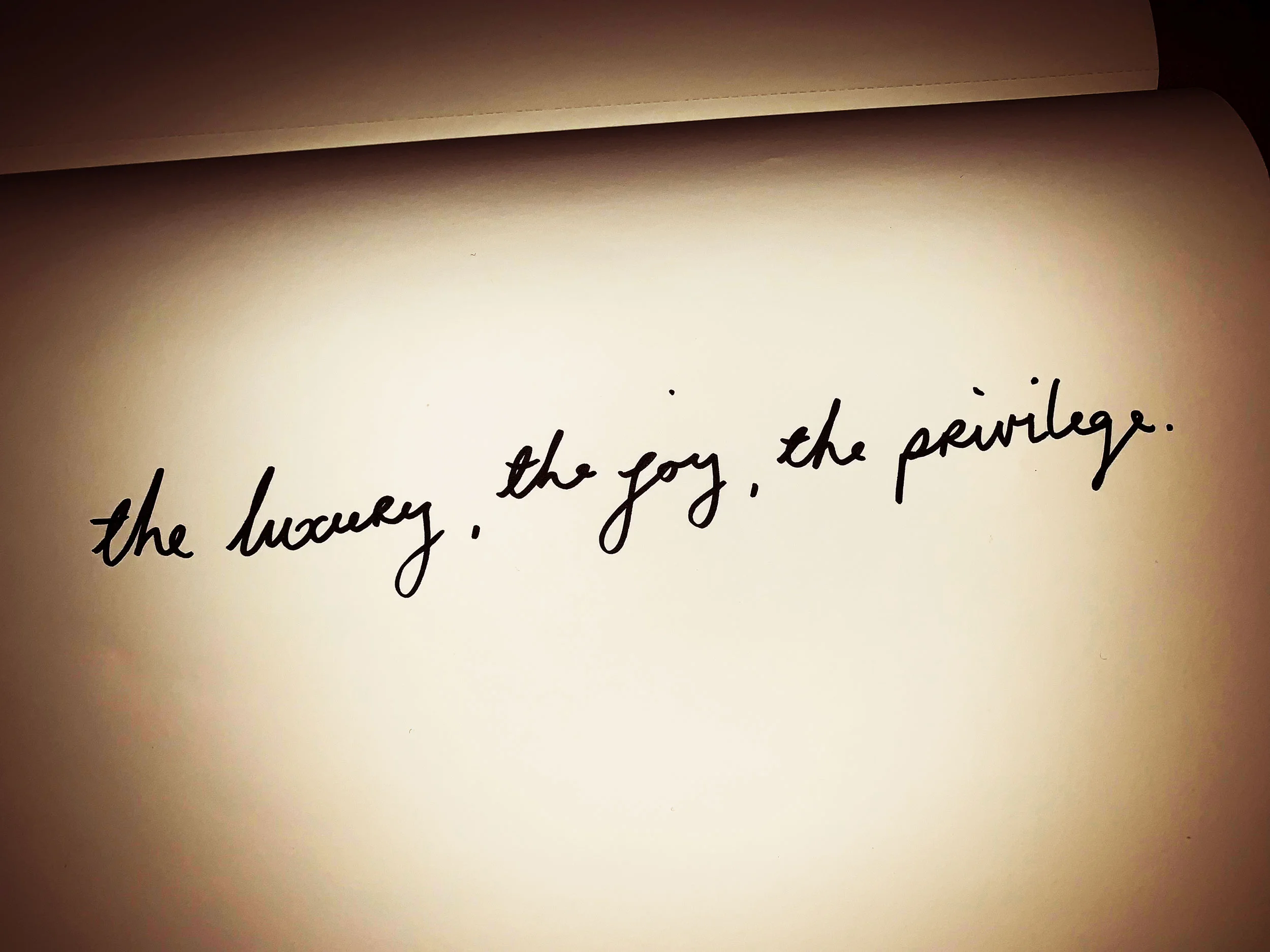 The luxury, the joy, the privilege. Drawing Luke Hockley.