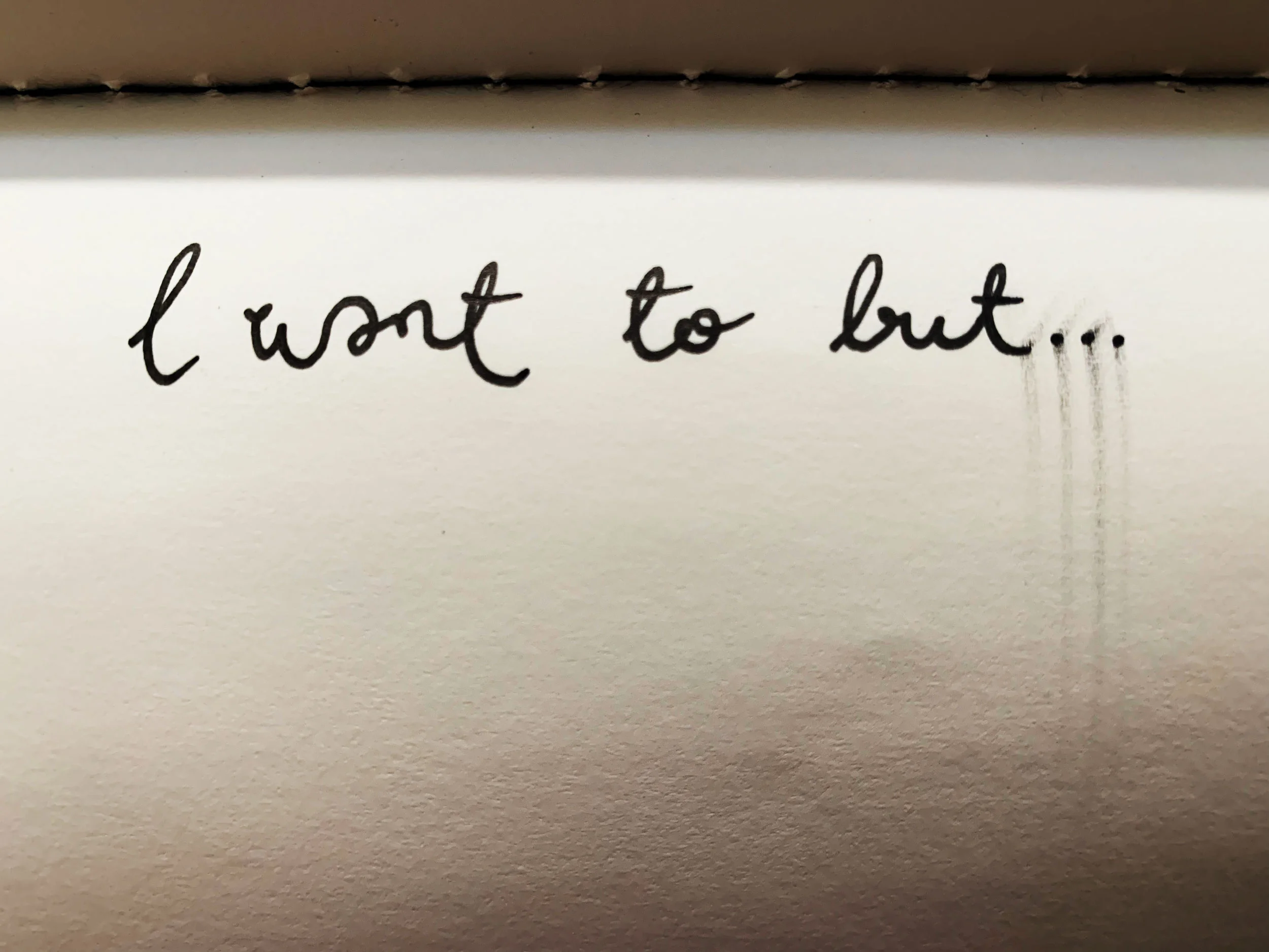 I want to but… Drawing Luke Hockley.