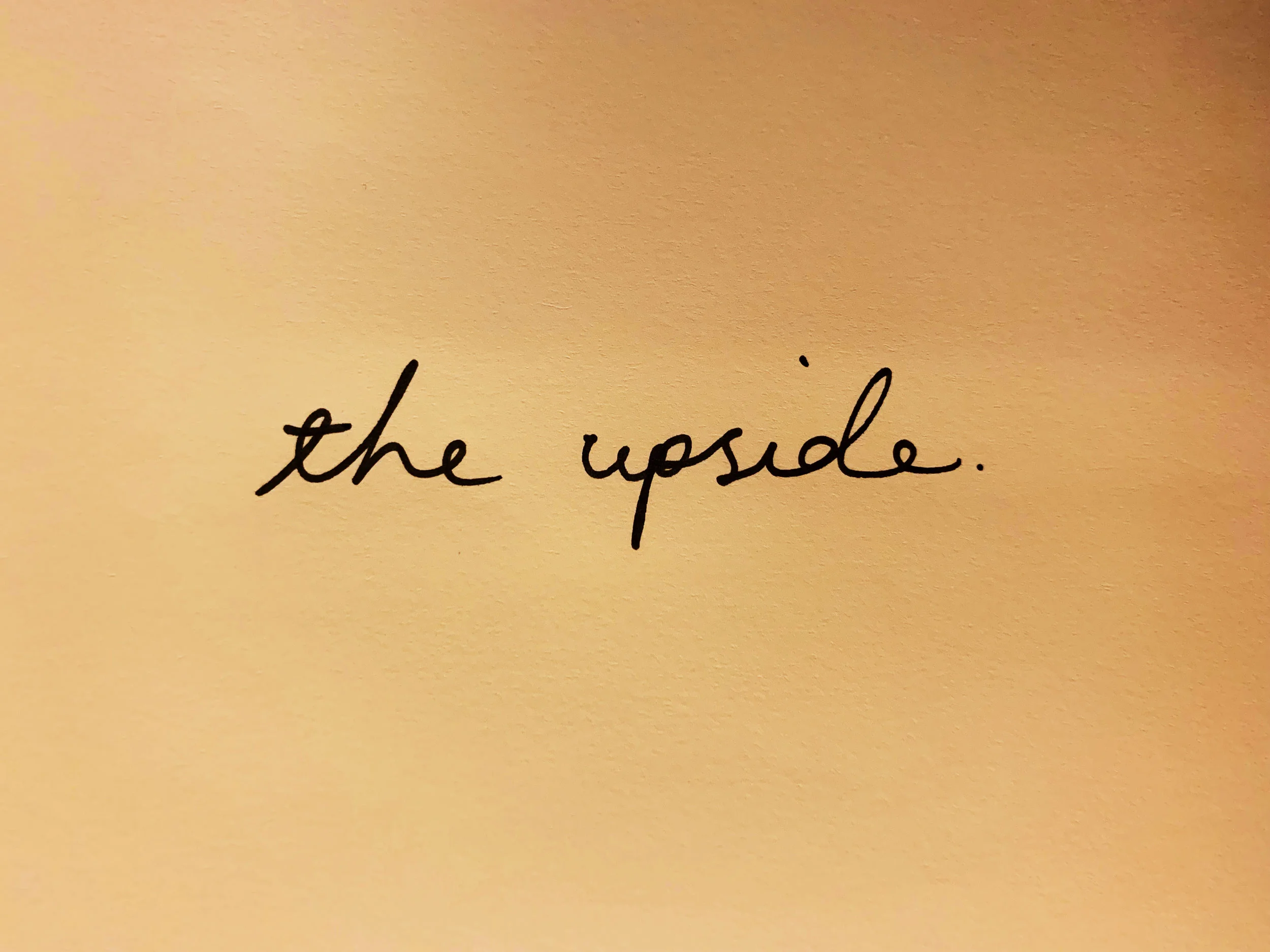 The upside. Drawing Luke Hockley.