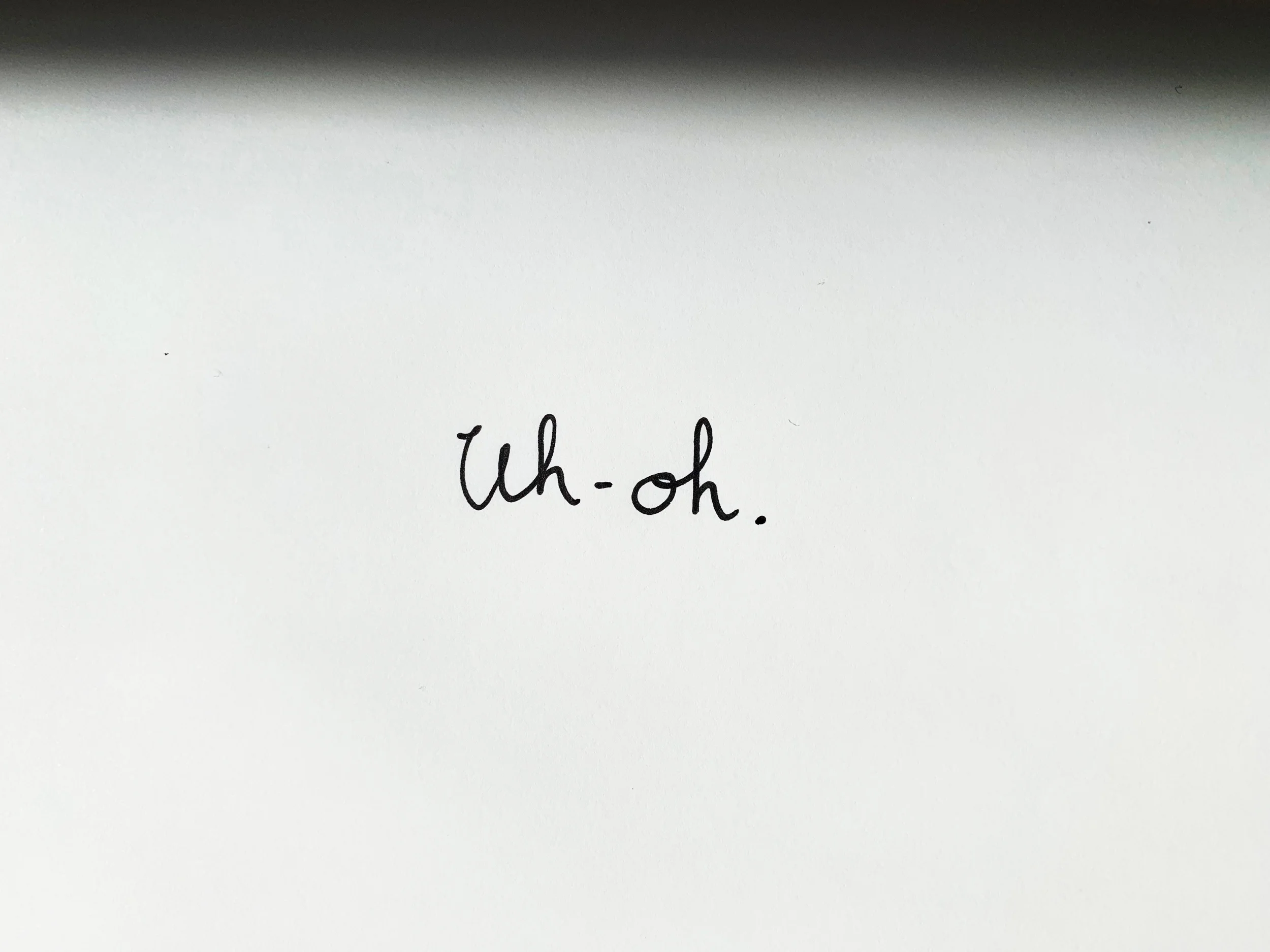 Uh-oh. Drawing Luke Hockley.