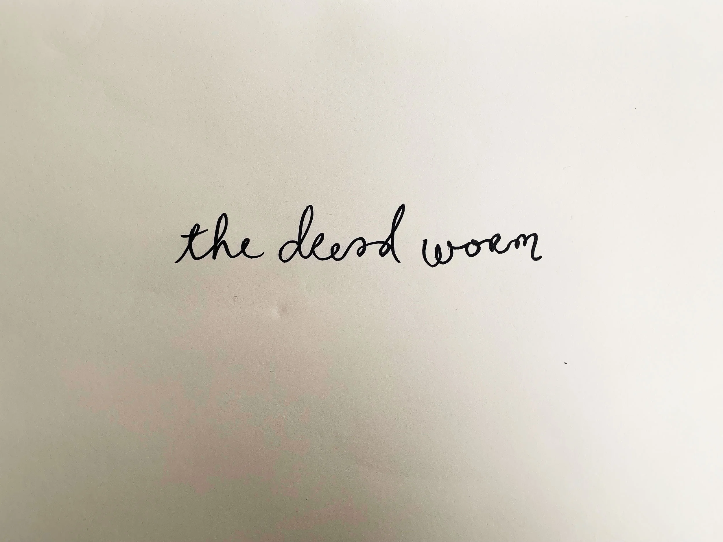 The dread worm. Drawing Luke Hockley.