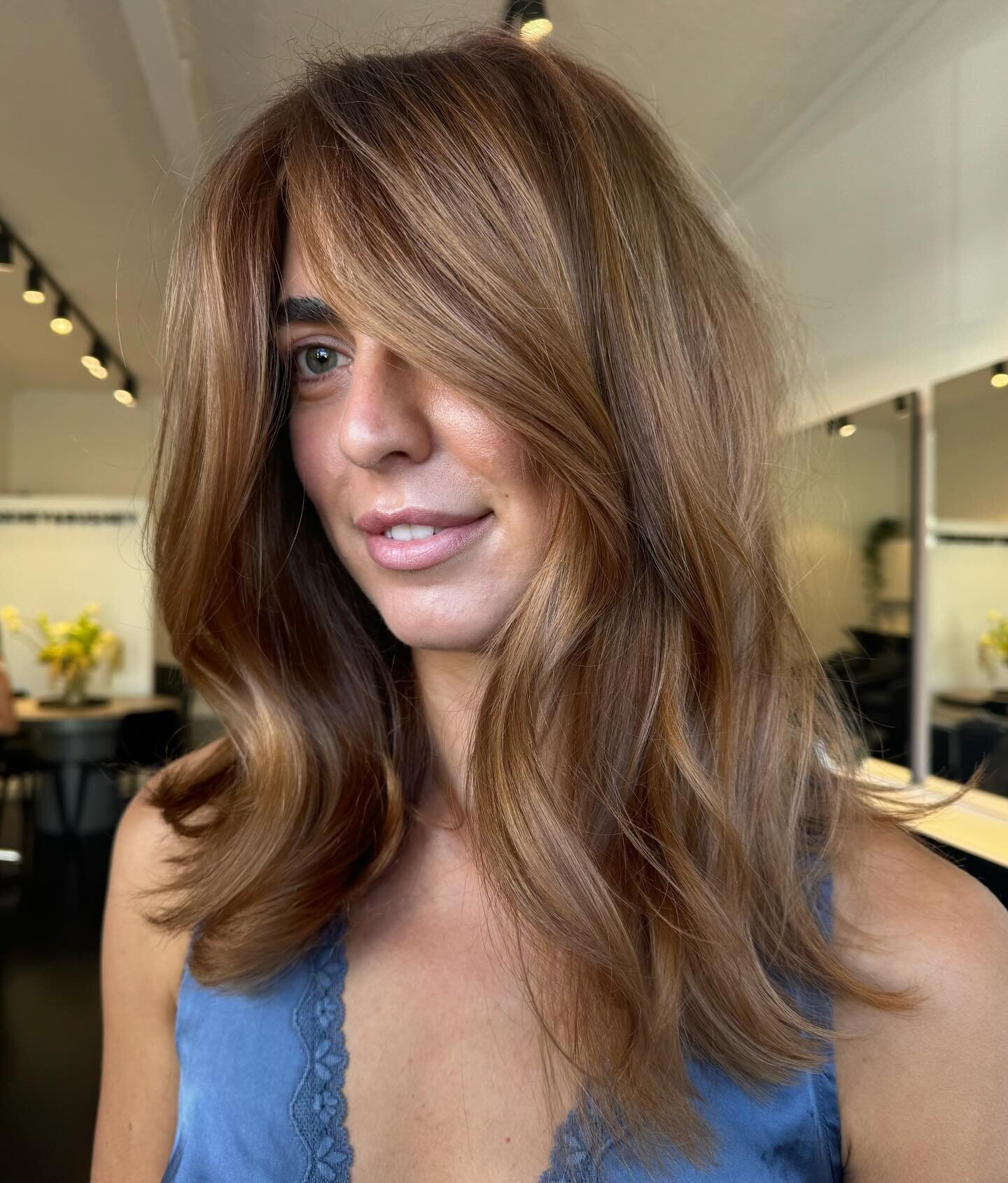Still obsessed with how Jacob took @hannahklly1 from blonde to copper. 🍓

Jacob sent Hannah home with @christopherobinparis Shade Variation Mask in Copper Chic to help maintain this beautiful tone. 

Styled using @originalmineral and @ibizahairtools