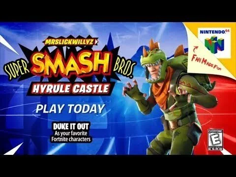 SMASH BROS IN FORTNITE! (Hyrule Castle World Premiere)