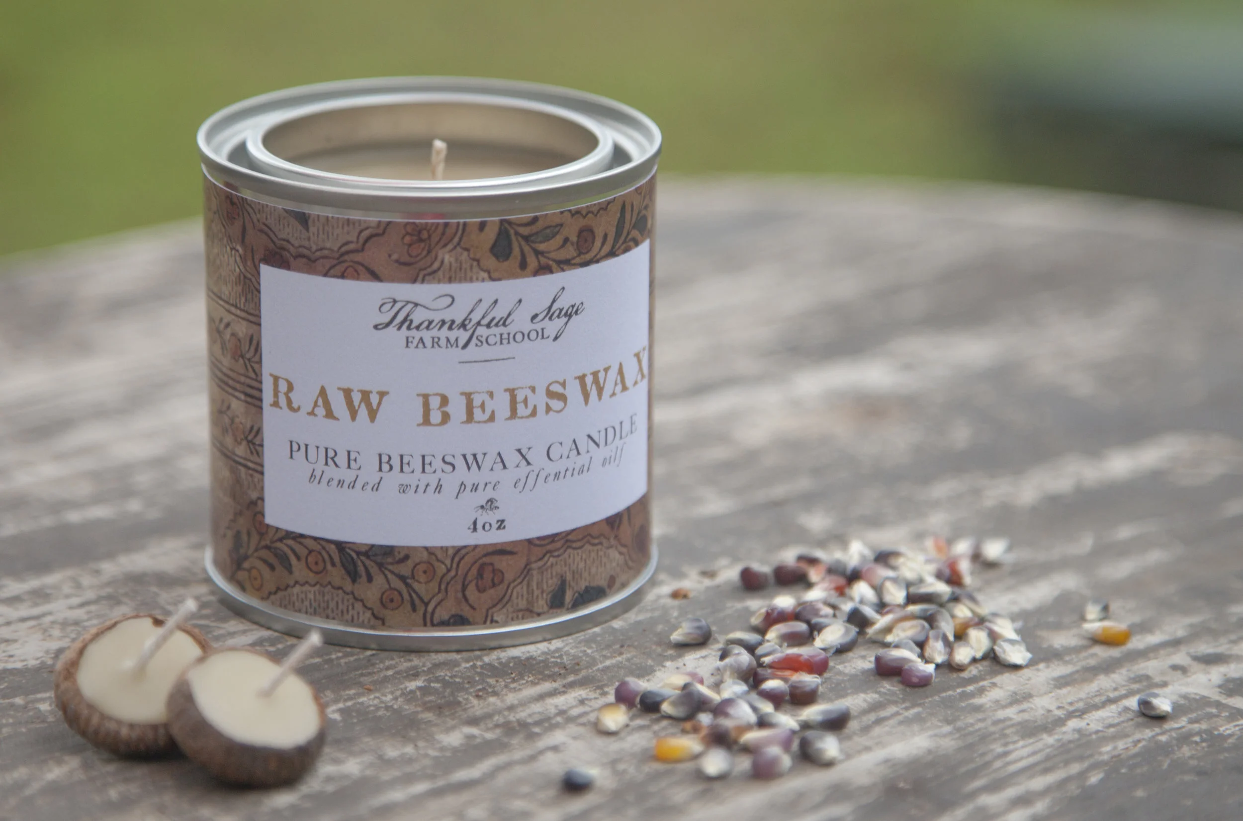 Raw Beeswax Pure Beeswax Candle