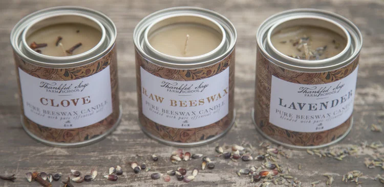 Raw Beeswax Candle Bundle