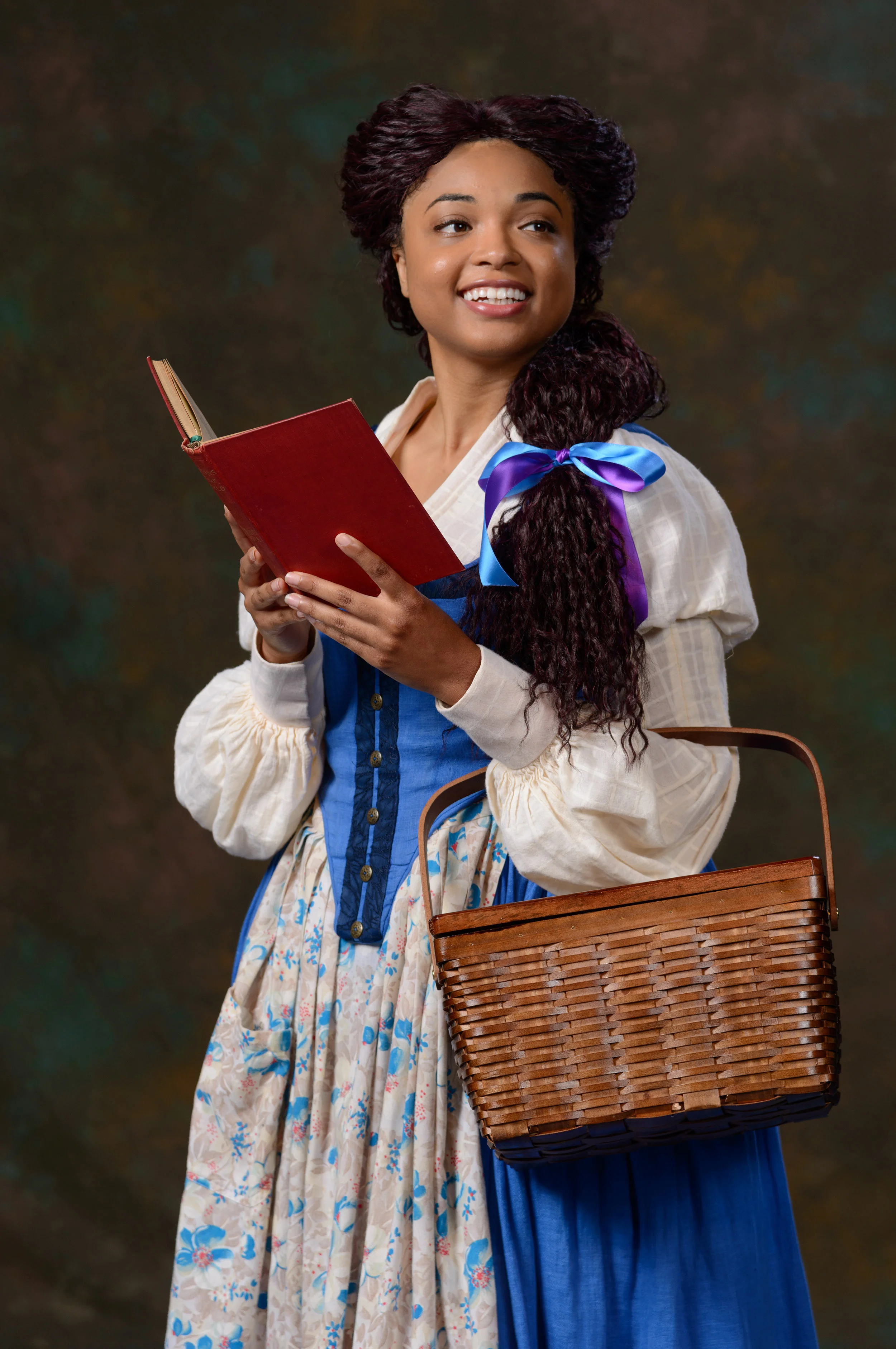 Briana Brooks as Belle in ZACH Theatre's production of "Disney's Beauty and the Beast." Photo by Kirk Tuck.